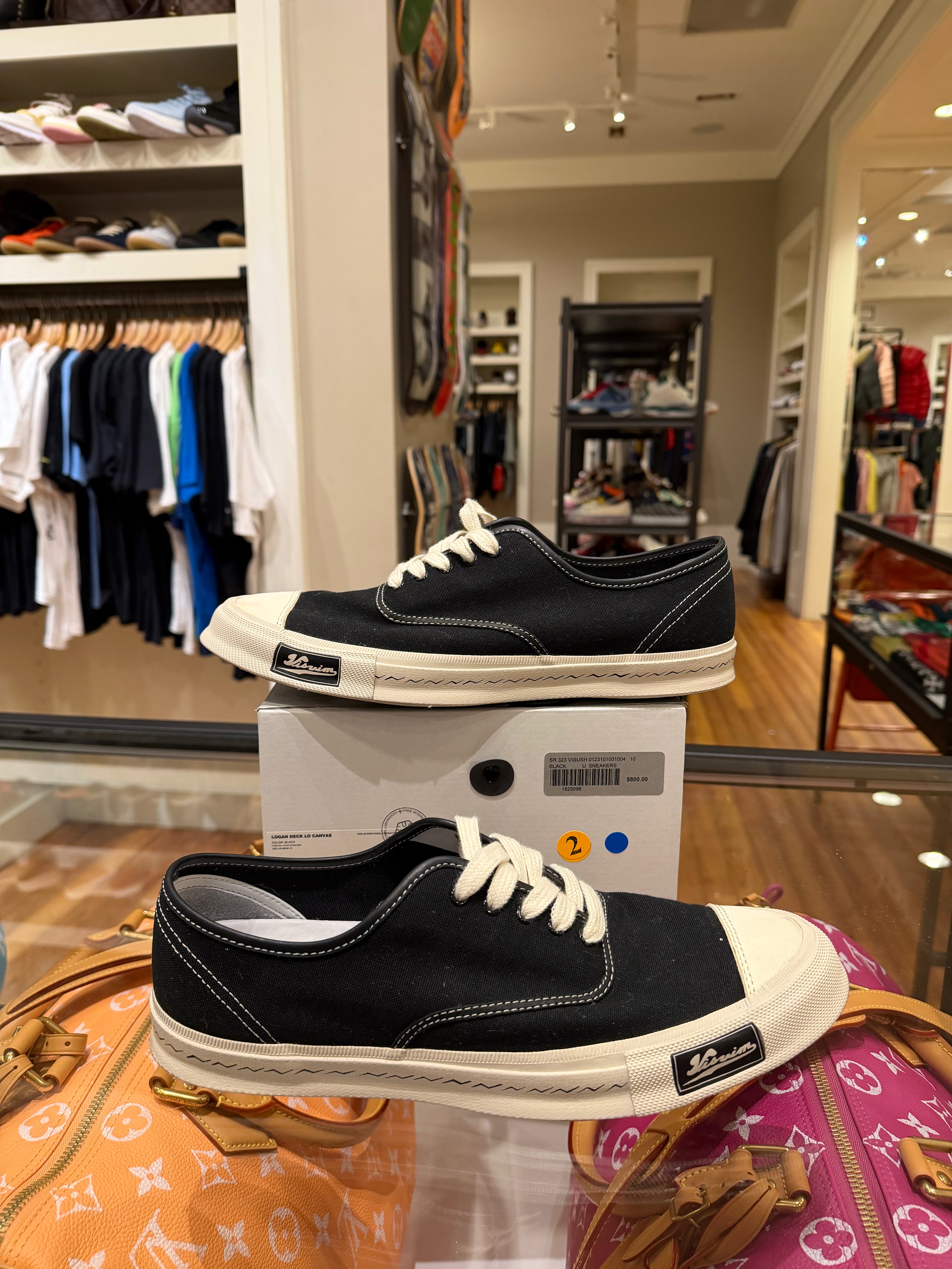 Visvim Logan Deck Lo Canvas ‘Black’