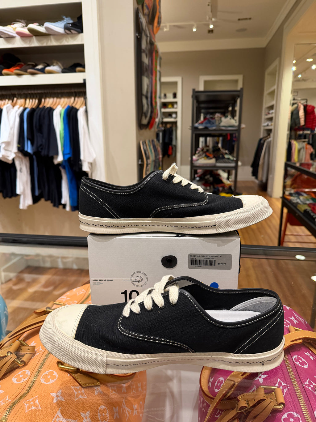 Visvim Logan Deck Lo Canvas ‘Black’