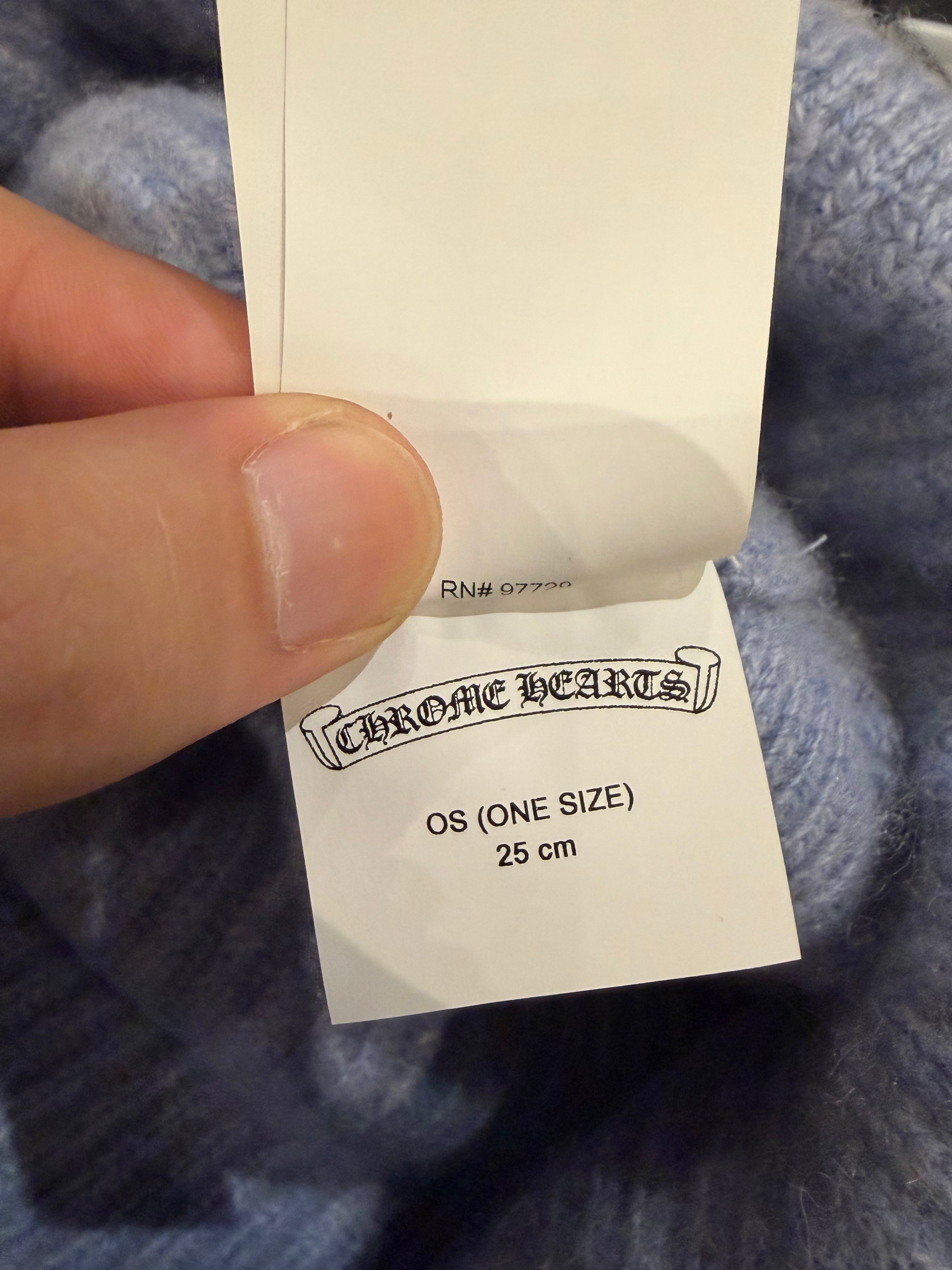 Chrome Hearts Big Daddy Aspen Excl. Cashmere Beanie - Blue