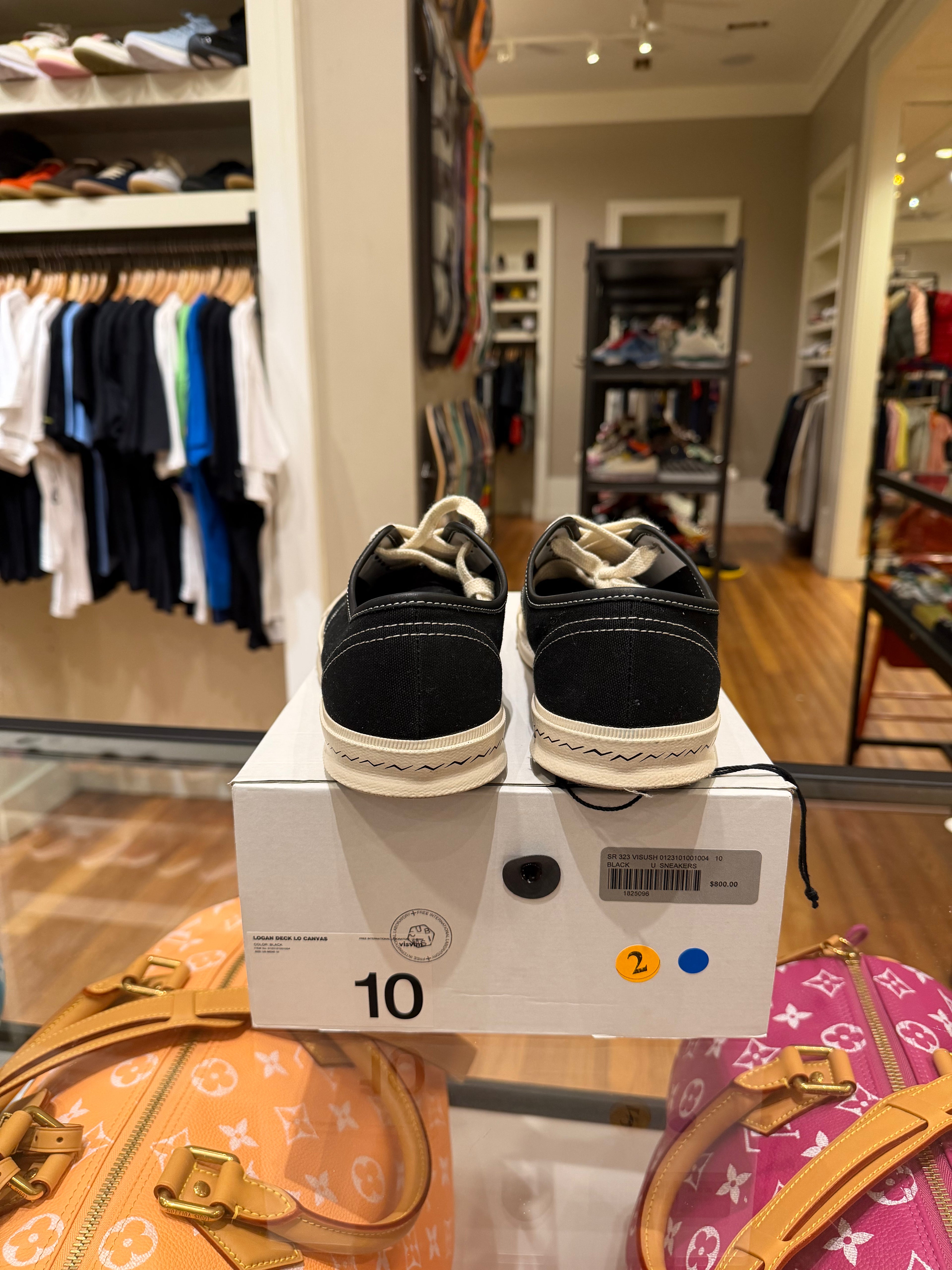 Visvim Logan Deck Lo Canvas ‘Black’