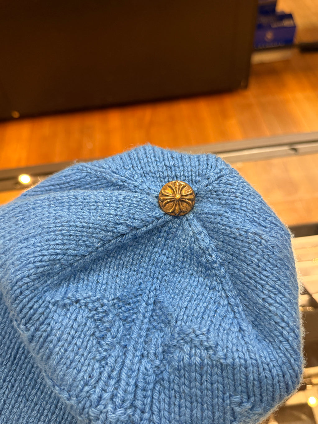 Chrome Hearts Knitted Cross Cashmere Beanie