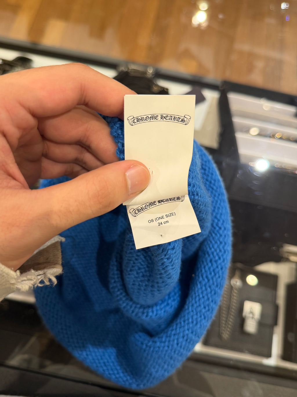 Chrome Hearts Knitted Cross Cashmere Beanie