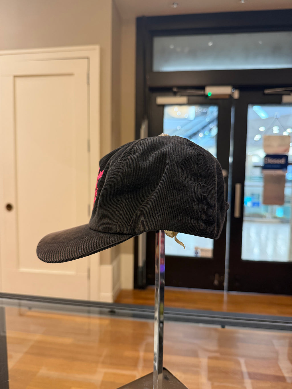 Chrome Hearts Pink Vine Dagger Corduroy Hat