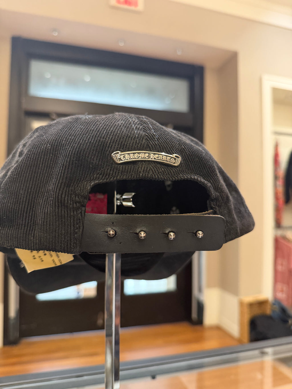 Chrome Hearts Pink Vine Dagger Corduroy Hat