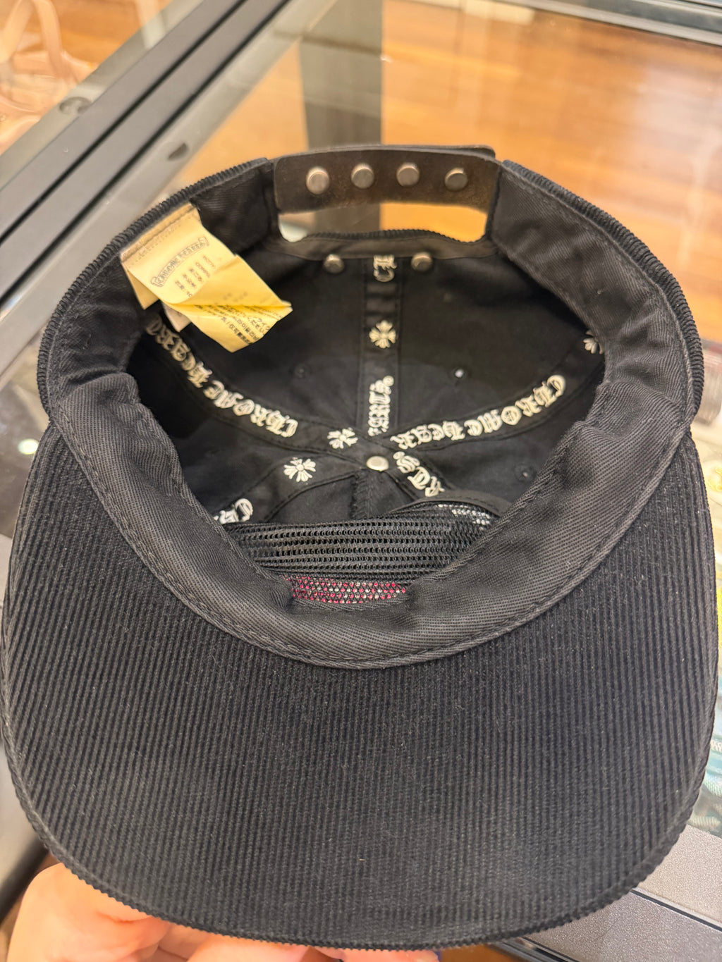 Chrome Hearts Pink Vine Dagger Corduroy Hat