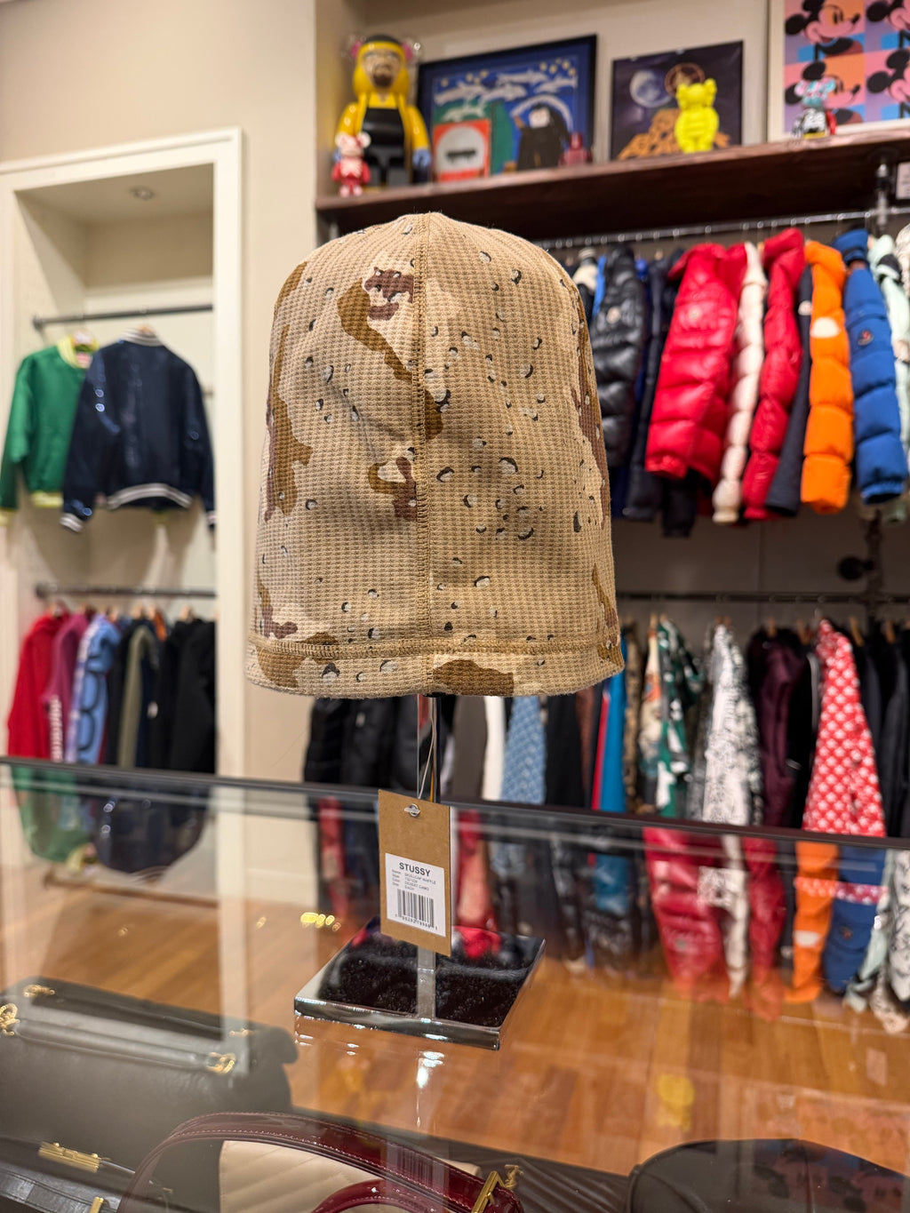 Stüssy Waffle Skullcap Beanie-Desert Camo
