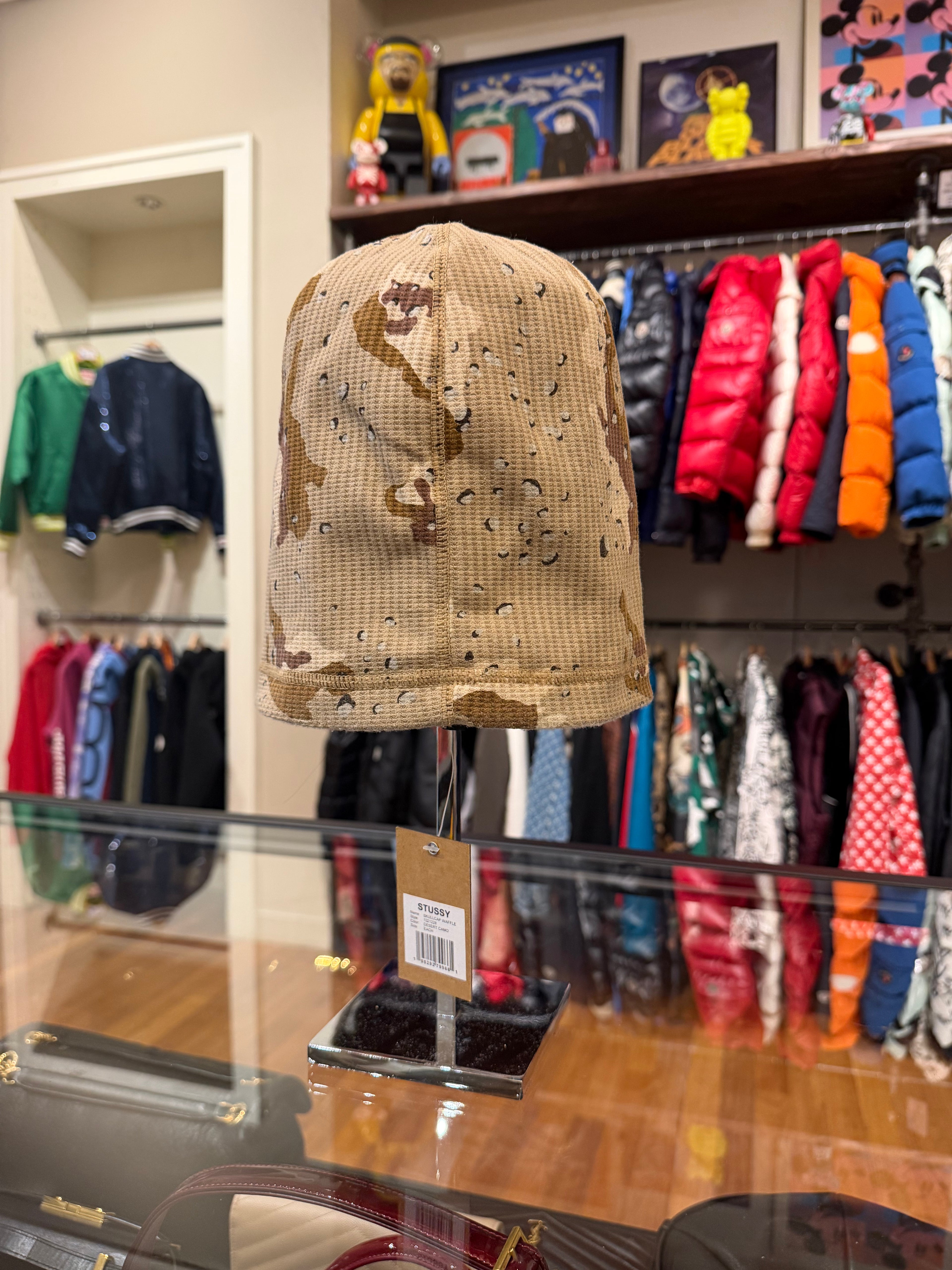Stüssy Waffle Skullcap Beanie-Desert Camo