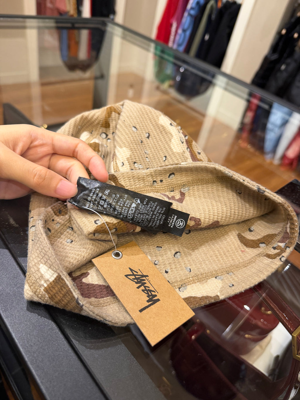 Stüssy Waffle Skullcap Beanie-Desert Camo