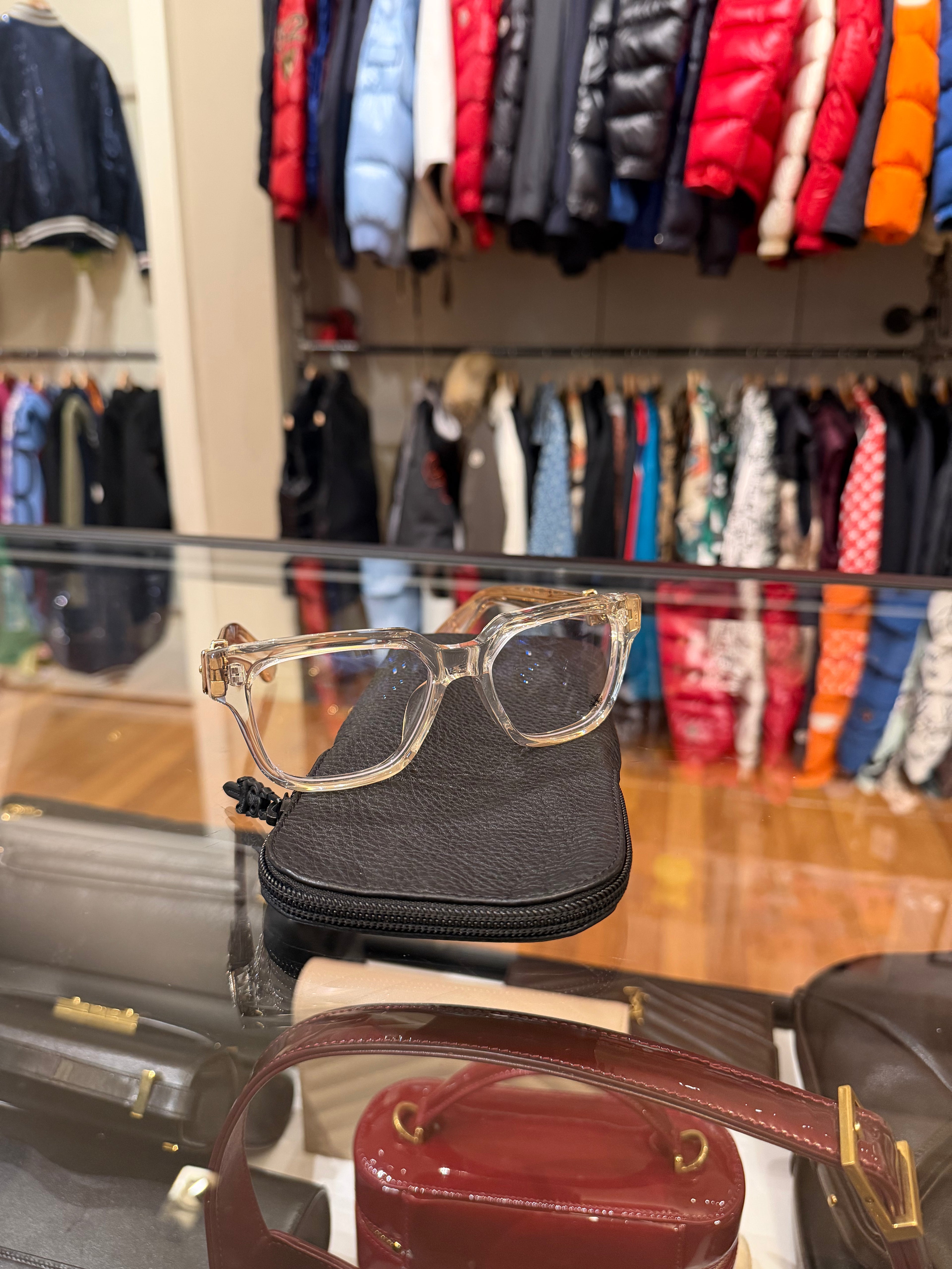 Chrome Hearts Vagillionaire Glasses - Clear / Gold