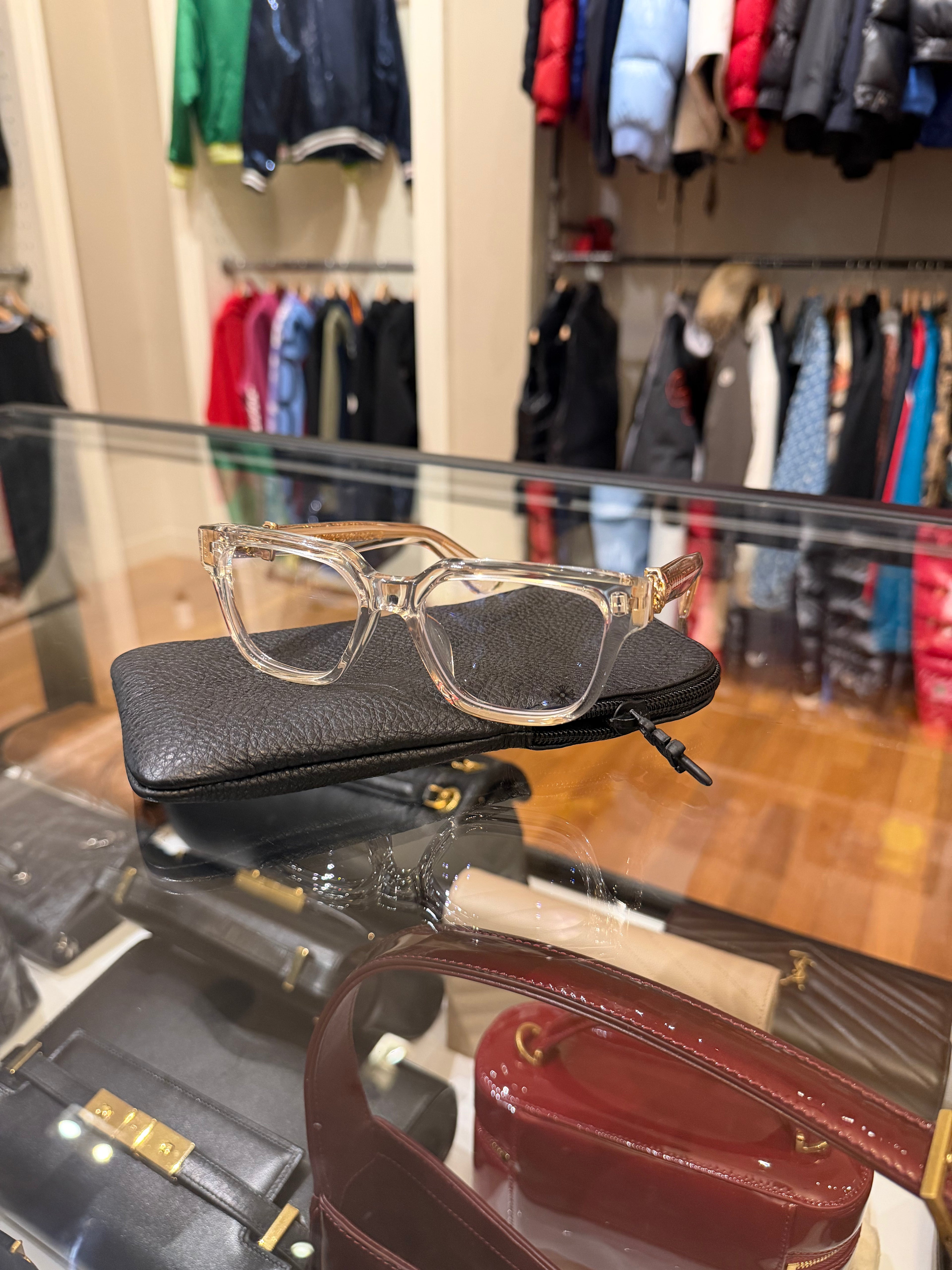 Chrome Hearts Vagillionaire Glasses - Clear / Gold