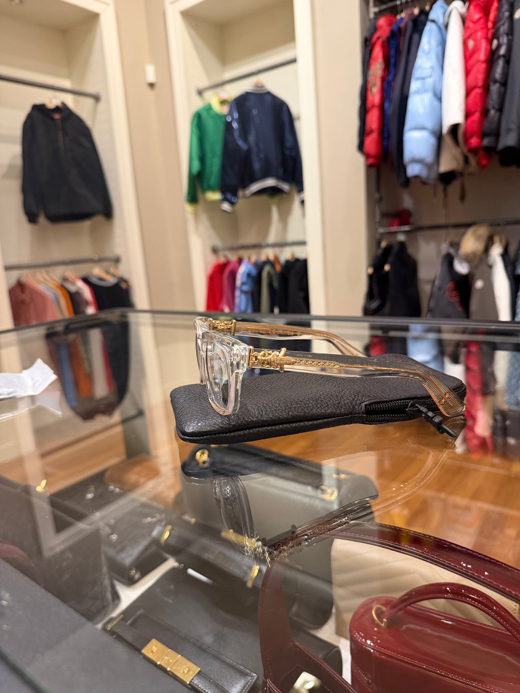 Chrome Hearts Vagillionaire Glasses - Clear / Gold