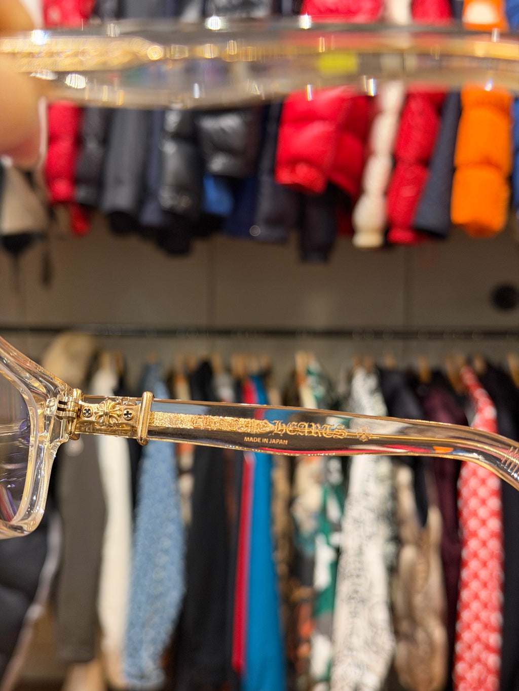 Chrome Hearts Vagillionaire Glasses - Clear / Gold