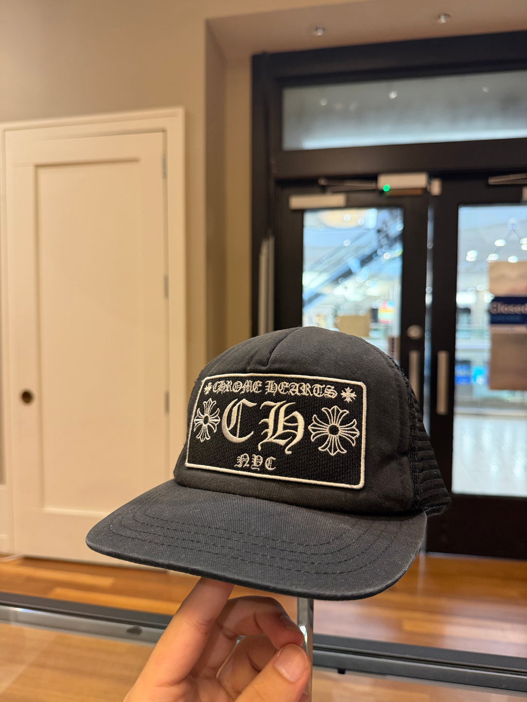 Chrome Hearts CH NYC Patch Trucker Hat