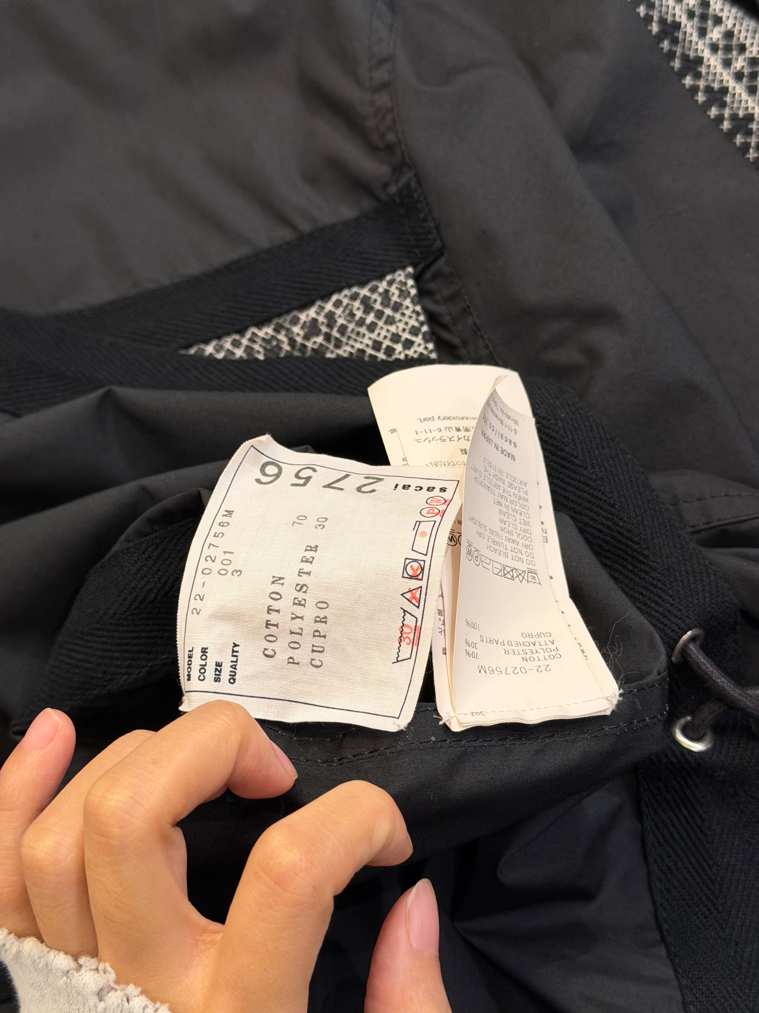SACAI Ruched-Detailed SS Shirt