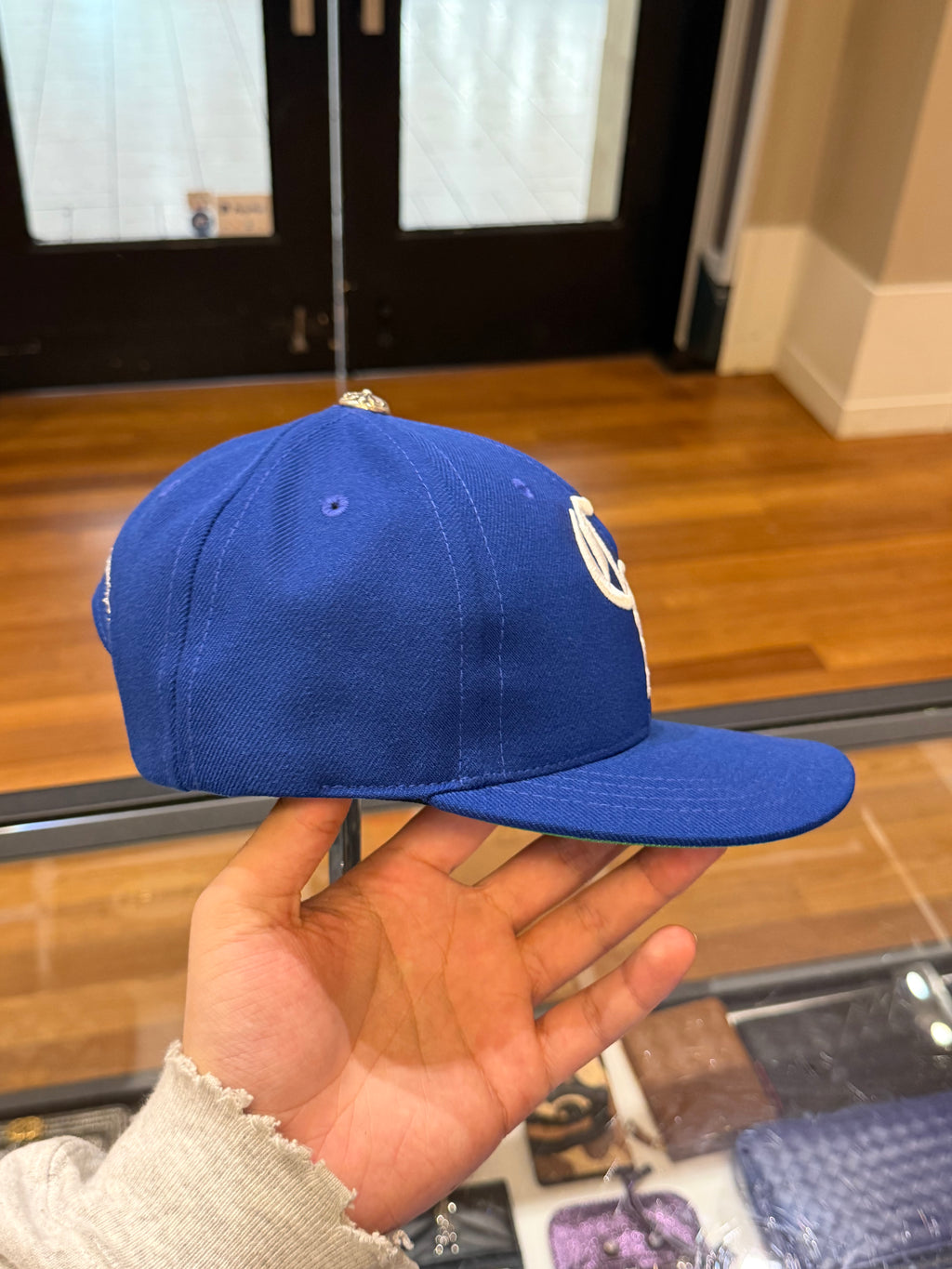 Chrome Hearts CH Embroidered Baseball Hat - Blue