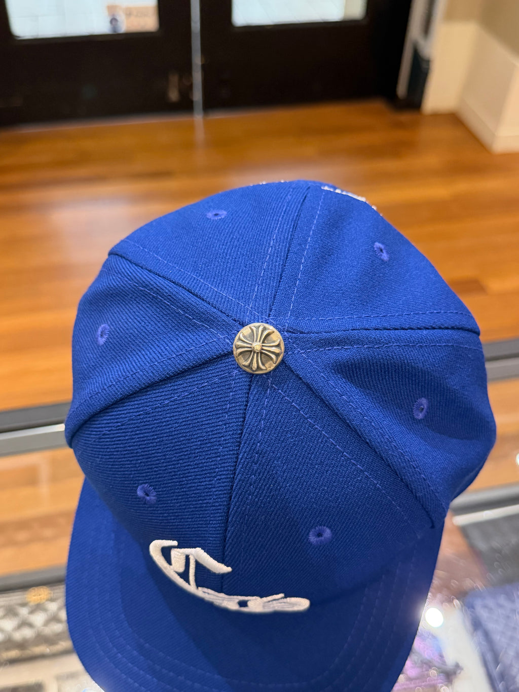 Chrome Hearts CH Embroidered Baseball Hat - Blue