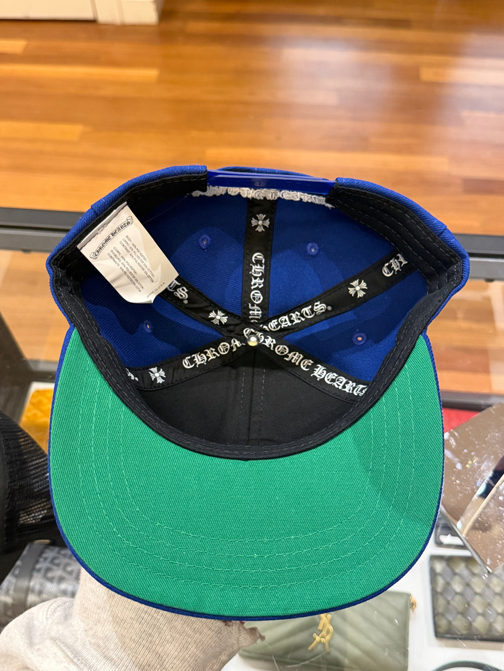 Chrome Hearts CH Embroidered Baseball Hat - Blue