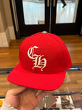 Chrome Hearts CH Embroidered Baseball Hat - Red