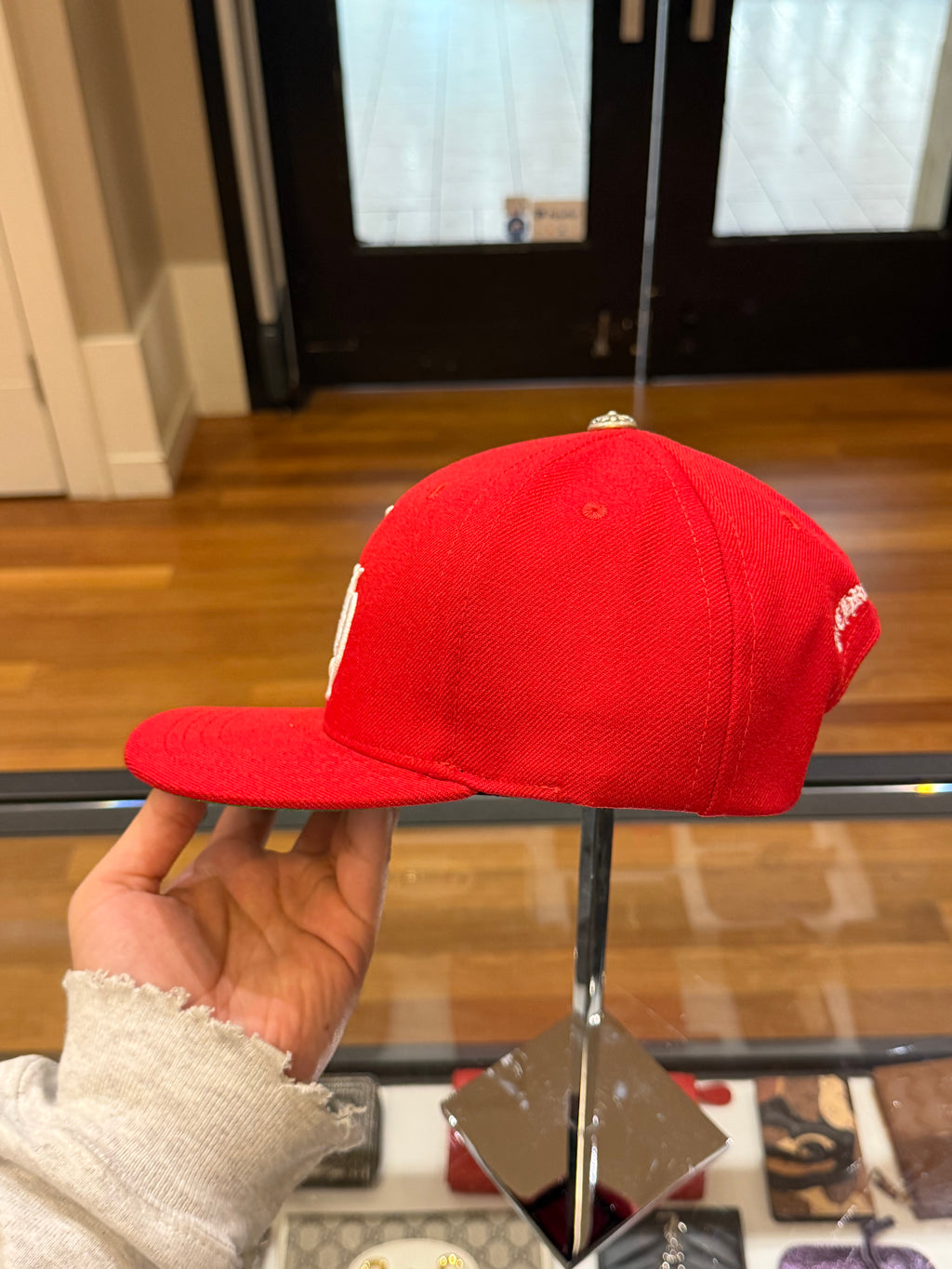 Chrome Hearts CH Embroidered Baseball Hat - Red