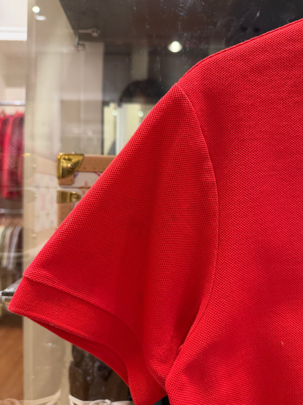 Burberry Polo Button Up -
Red