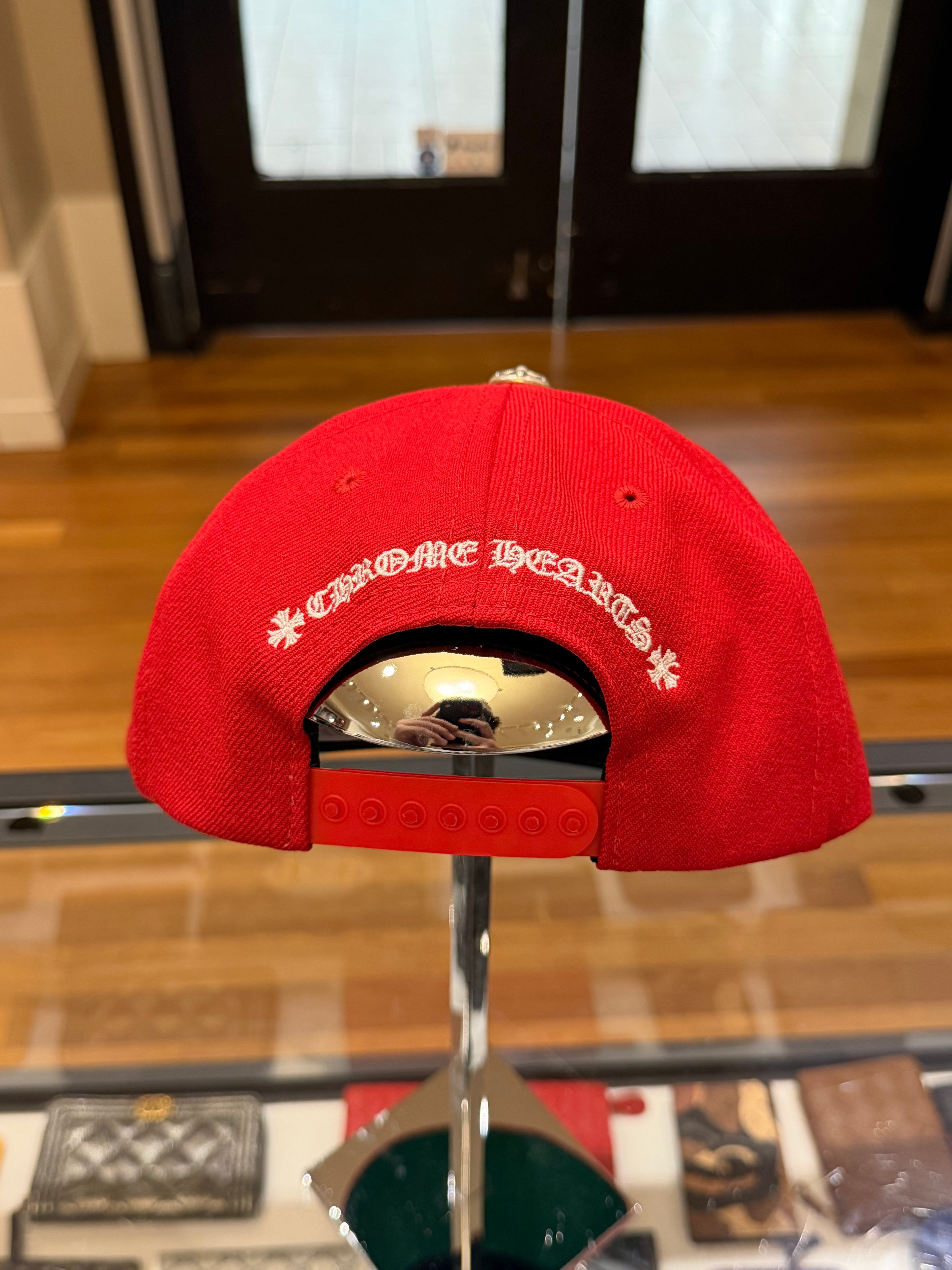 Chrome Hearts CH Embroidered Baseball Hat - Red