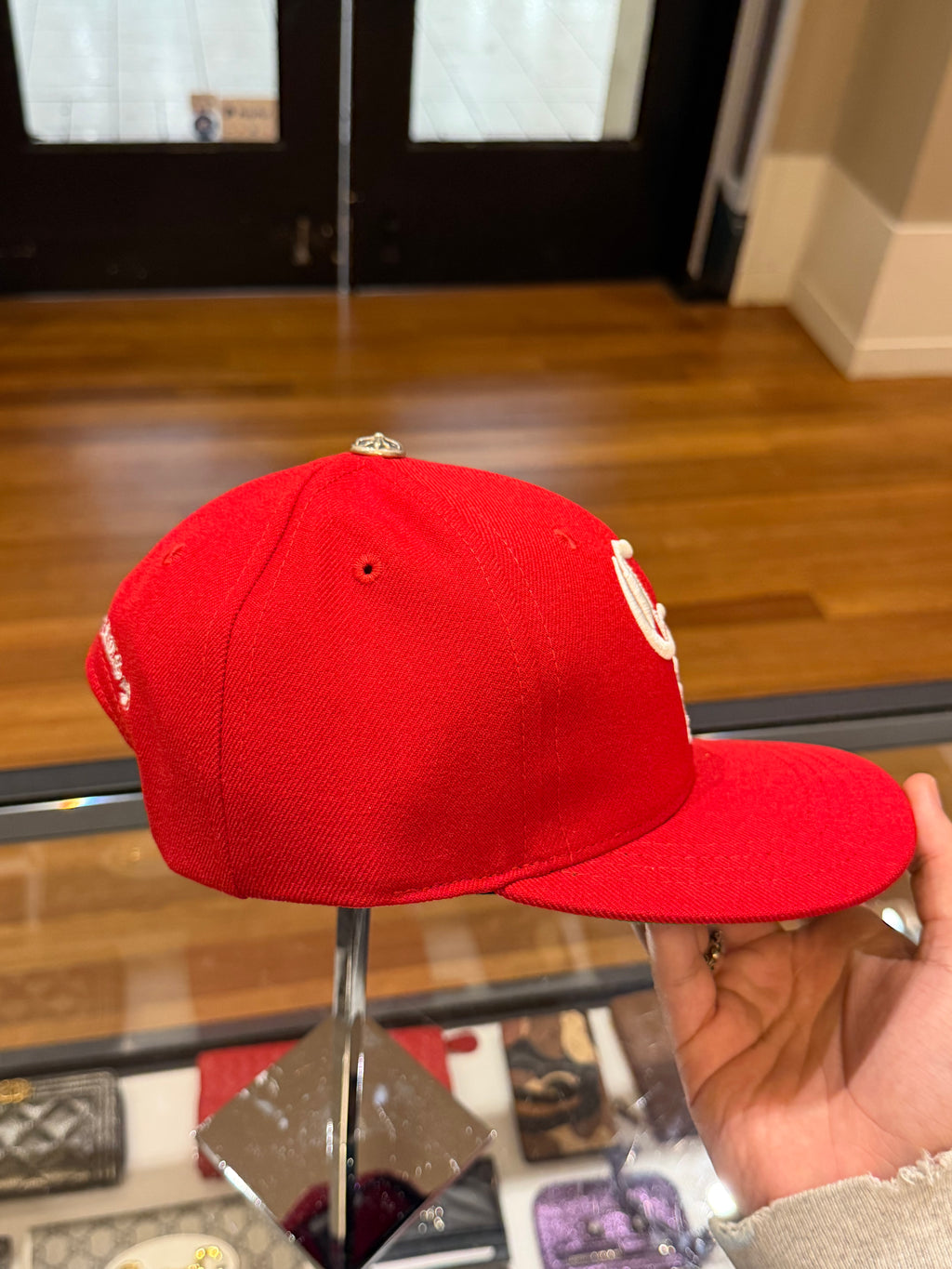 Chrome Hearts CH Embroidered Baseball Hat - Red