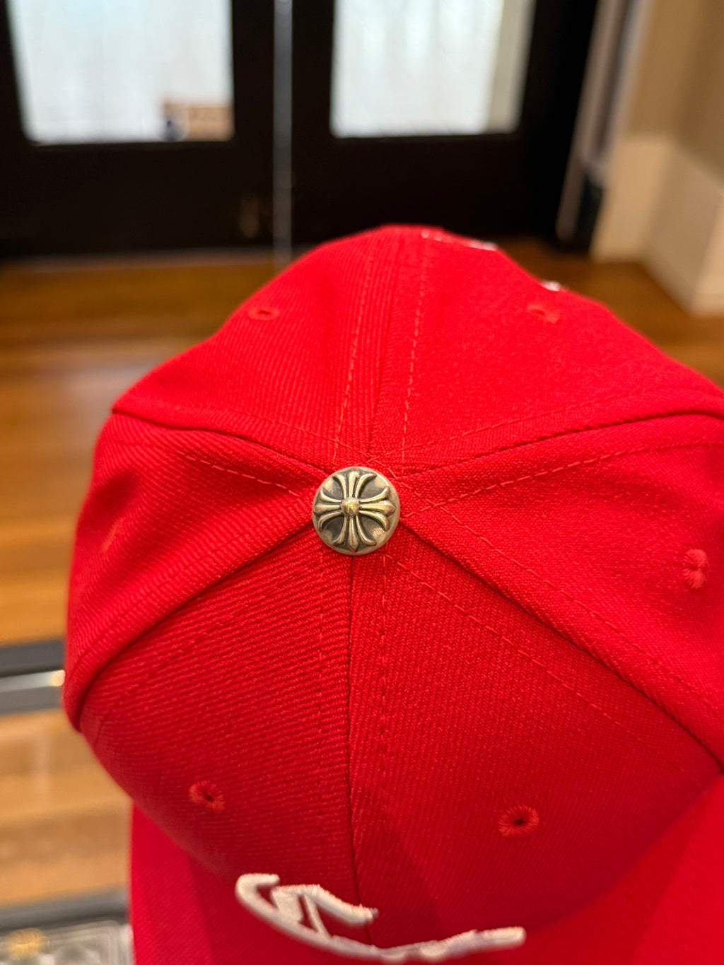 Chrome Hearts CH Embroidered Baseball Hat - Red