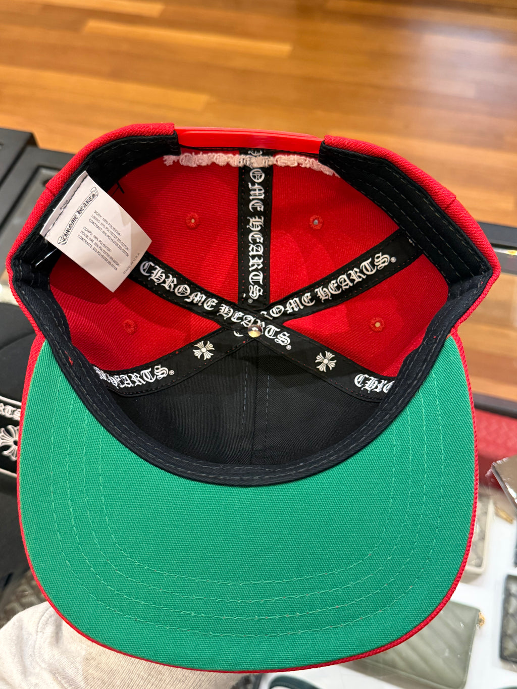 Chrome Hearts CH Embroidered Baseball Hat - Red
