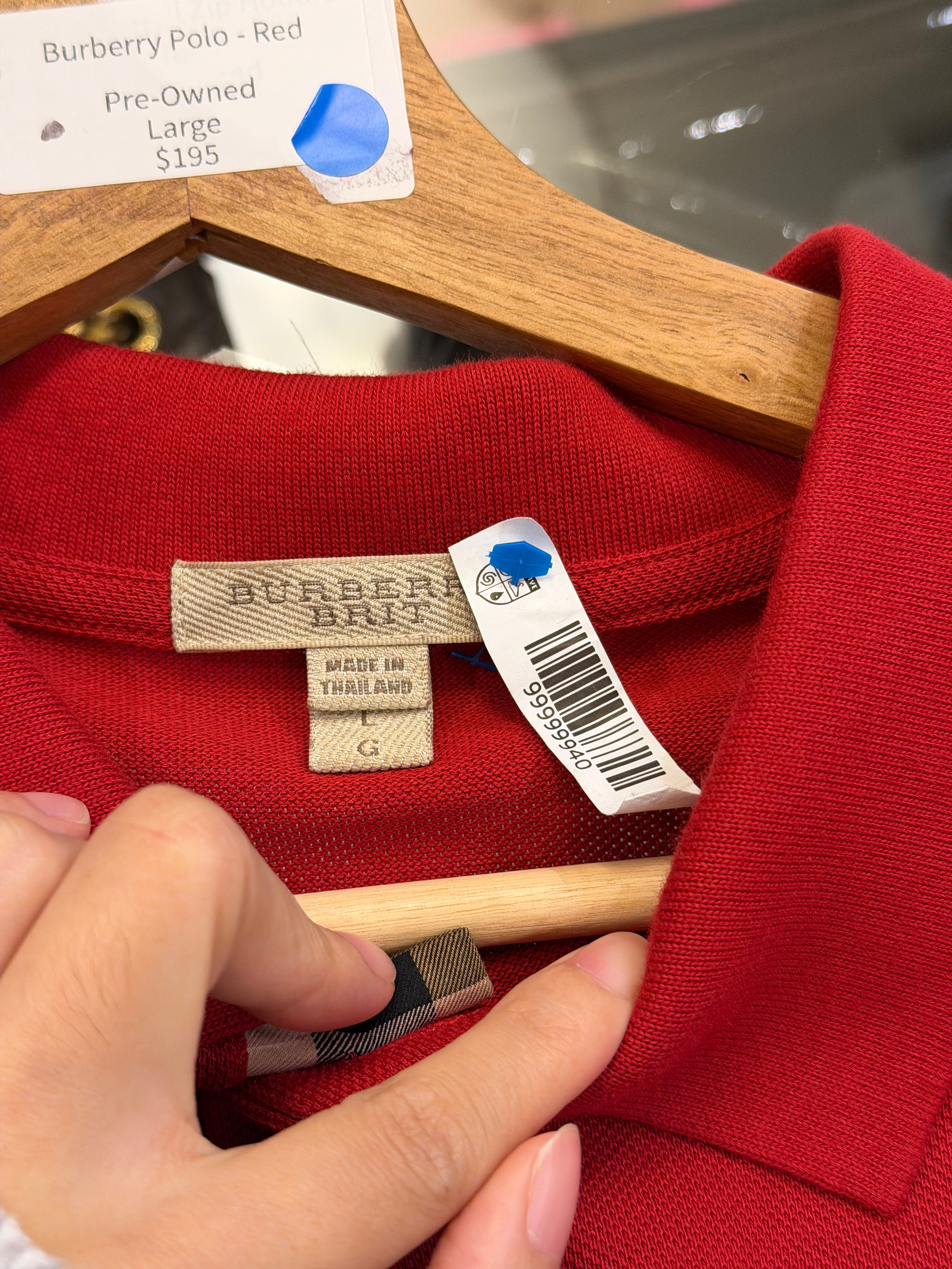 Burberry Polo - Red