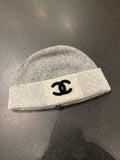 Chanel 25k Collection Cashmere Blend Beanie - Grey Black