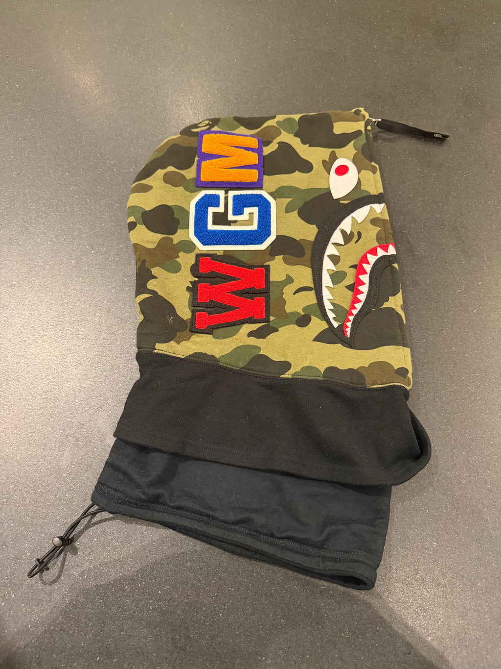 Bape 1st Camo Shark Face Zip Up Mask