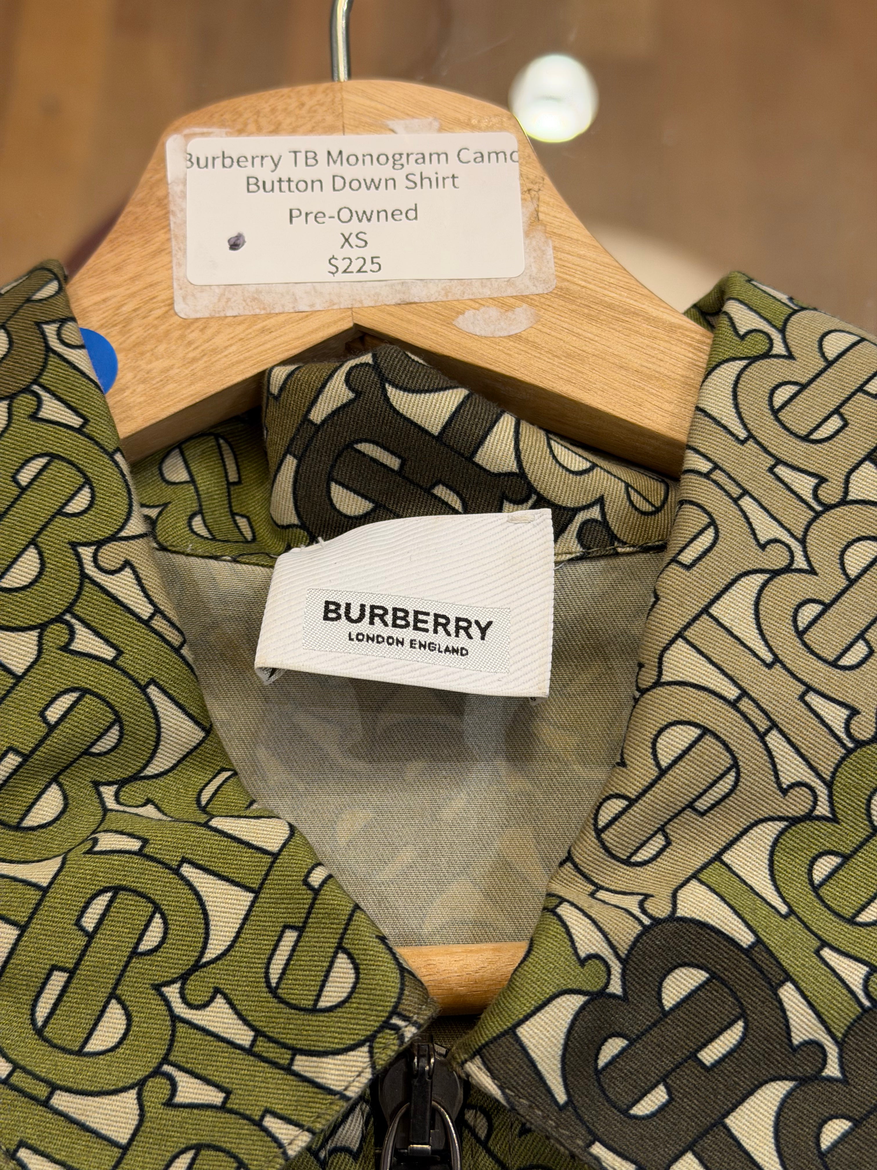 Burberry TB Monogram Camo
Button Down Shirt