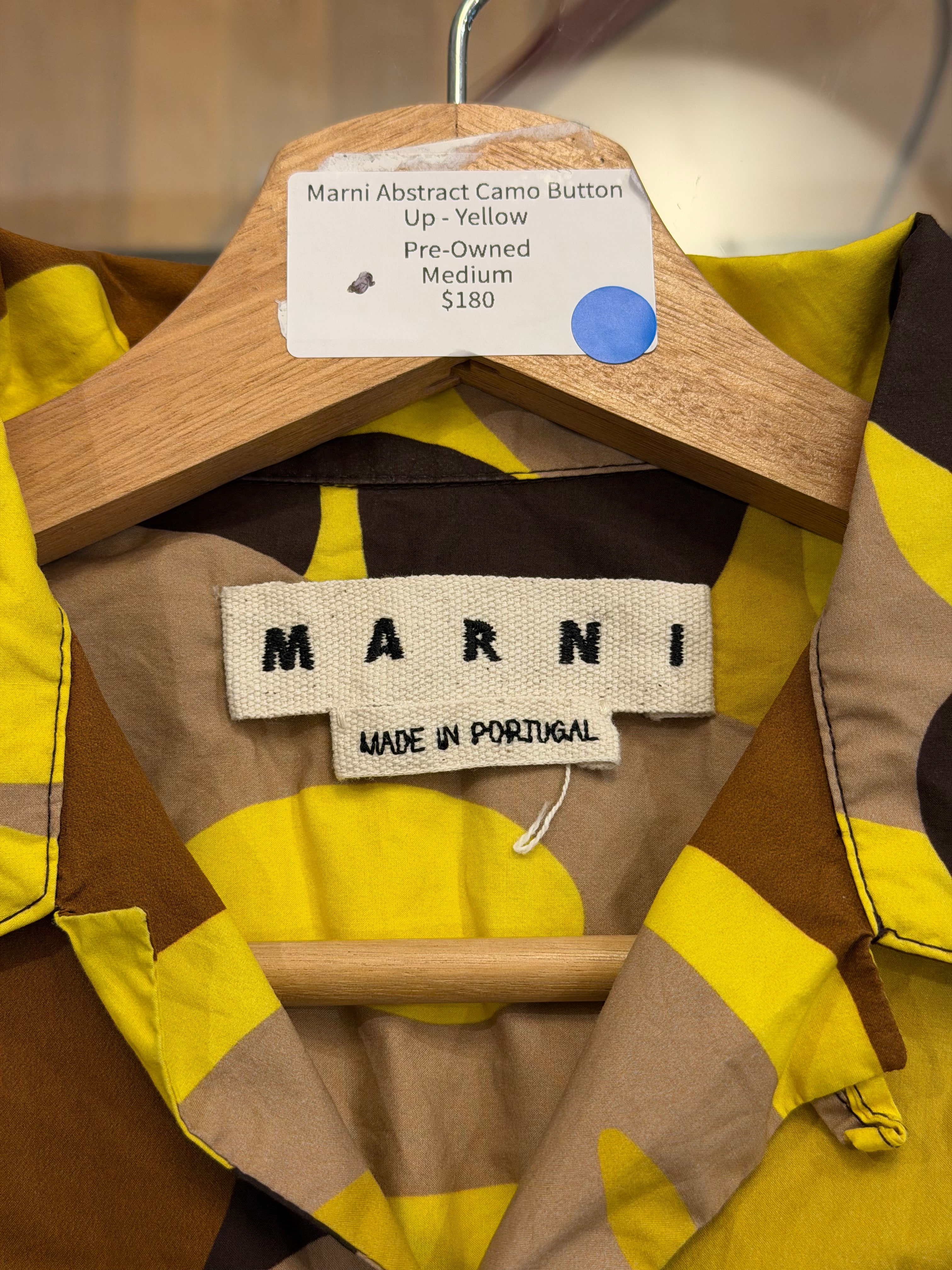 Marni Abstract Camo Button
Up - Yellow