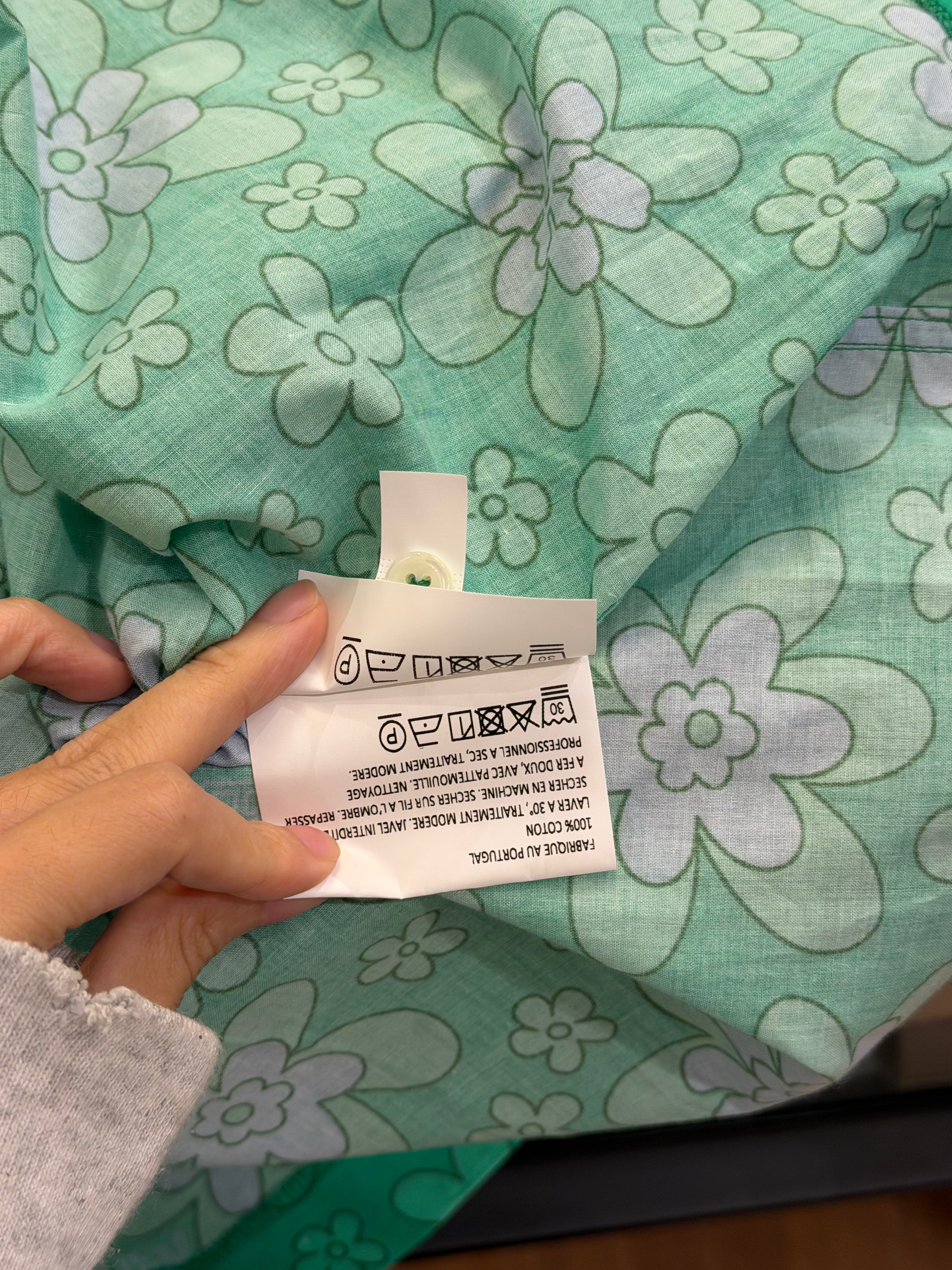 ERL SS21 Floral SS Shirt -
Green