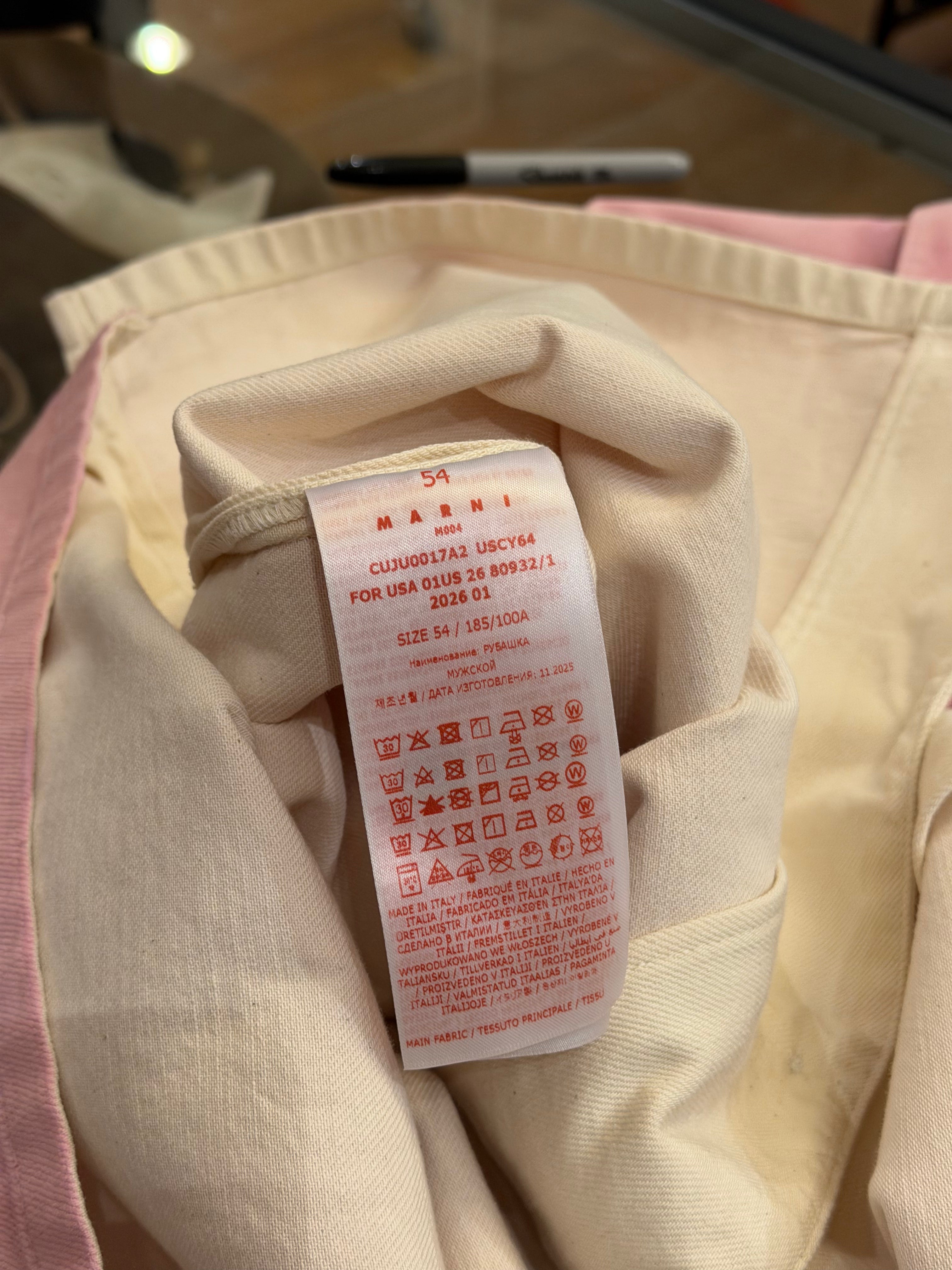 Marni Denim Bowling Button
Up - Pink