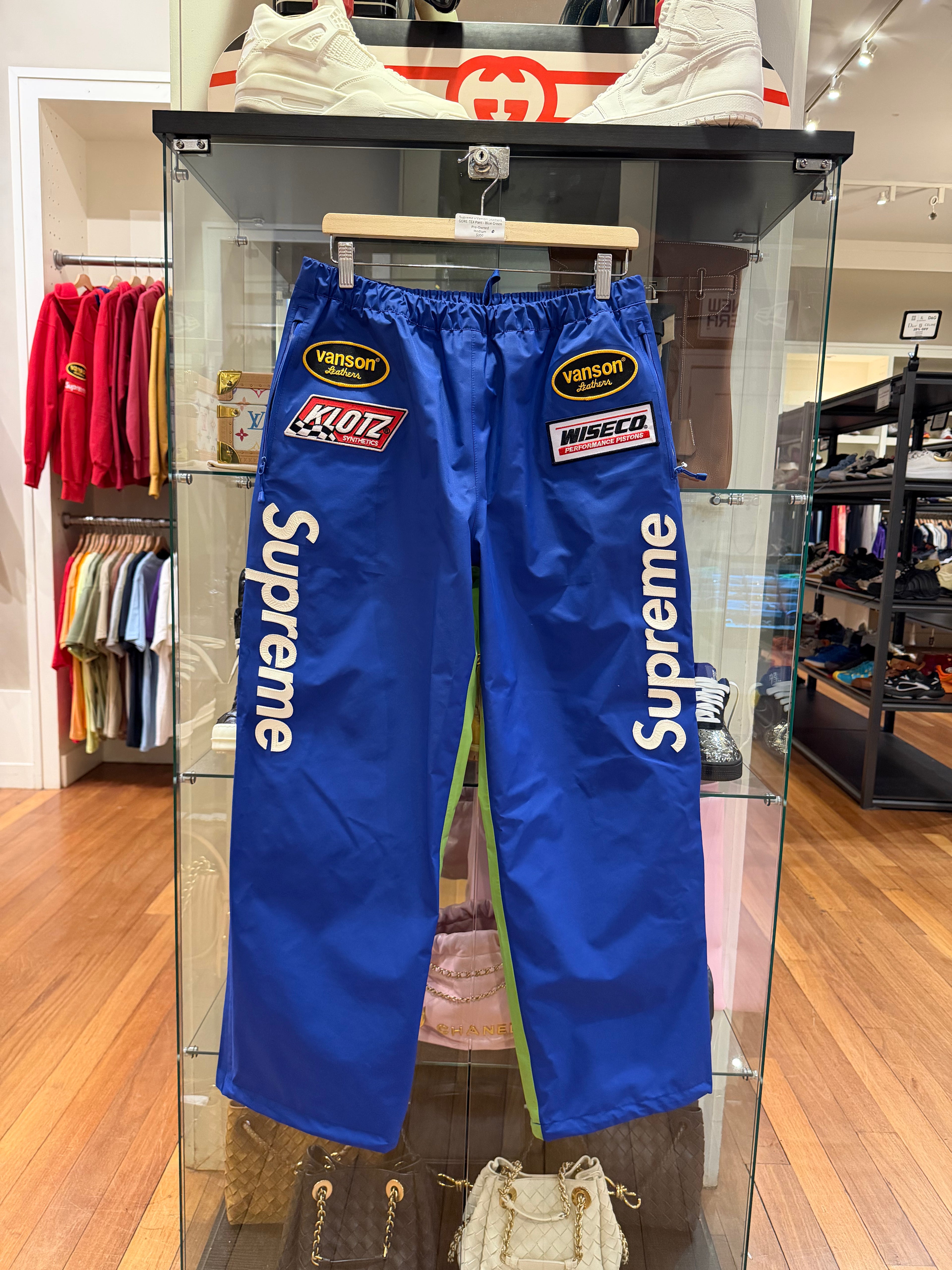 Supreme x Vanson Leathers
GORE-TEX Pant - Blue Green
