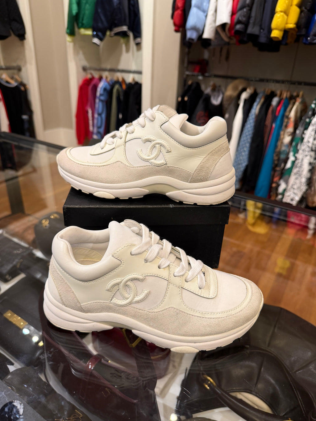 Chanel CC Logo Sneakers