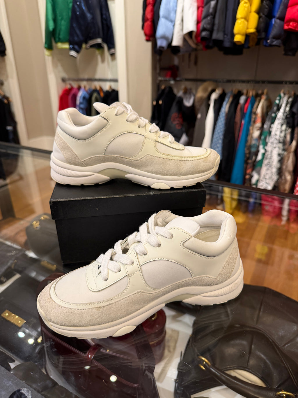 Chanel CC Logo Sneakers