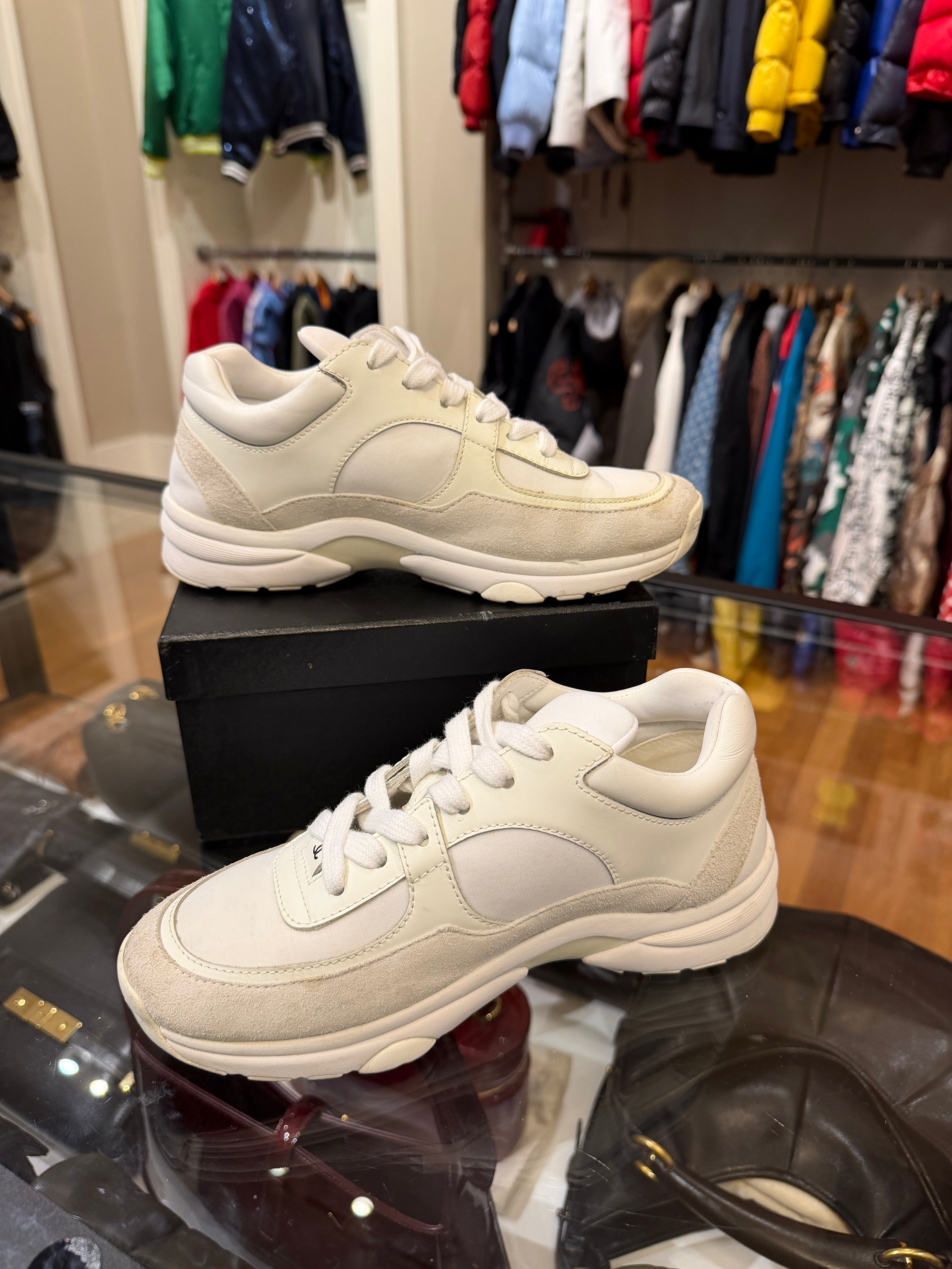 Chanel CC Logo Sneakers