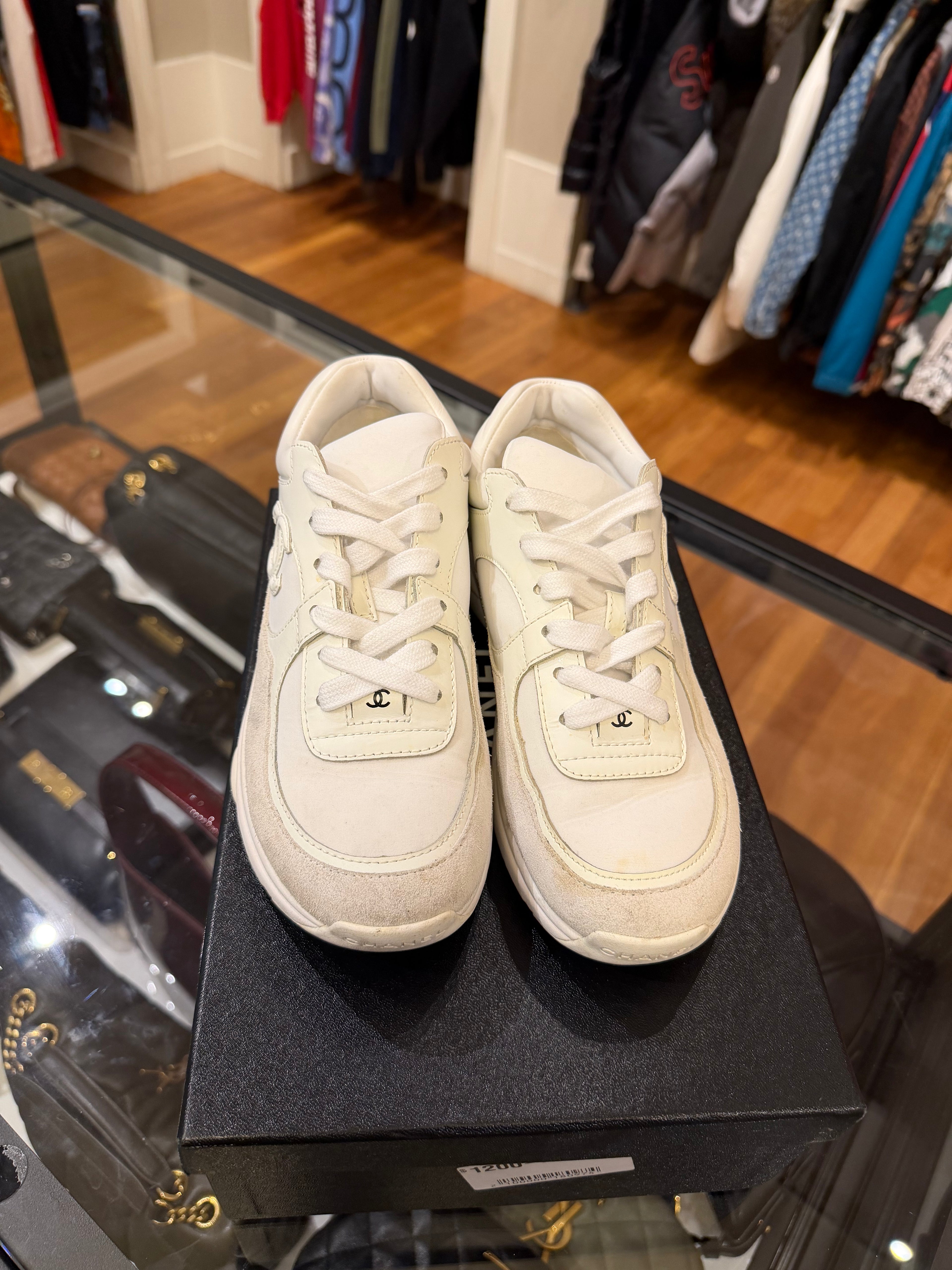 Chanel CC Logo Sneakers