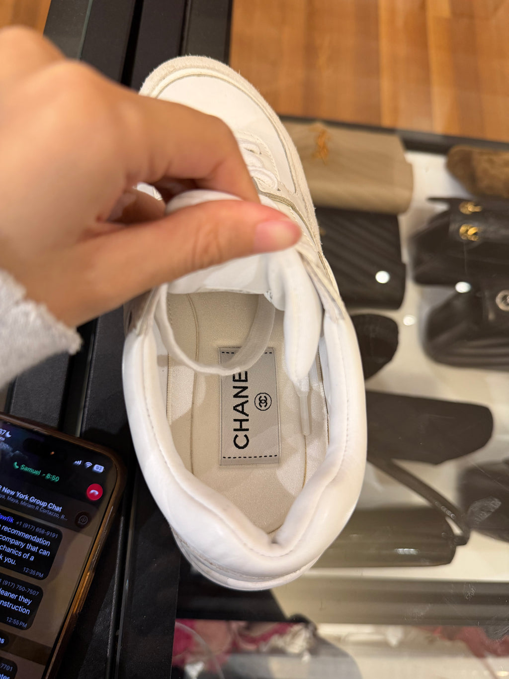 Chanel CC Logo Sneakers