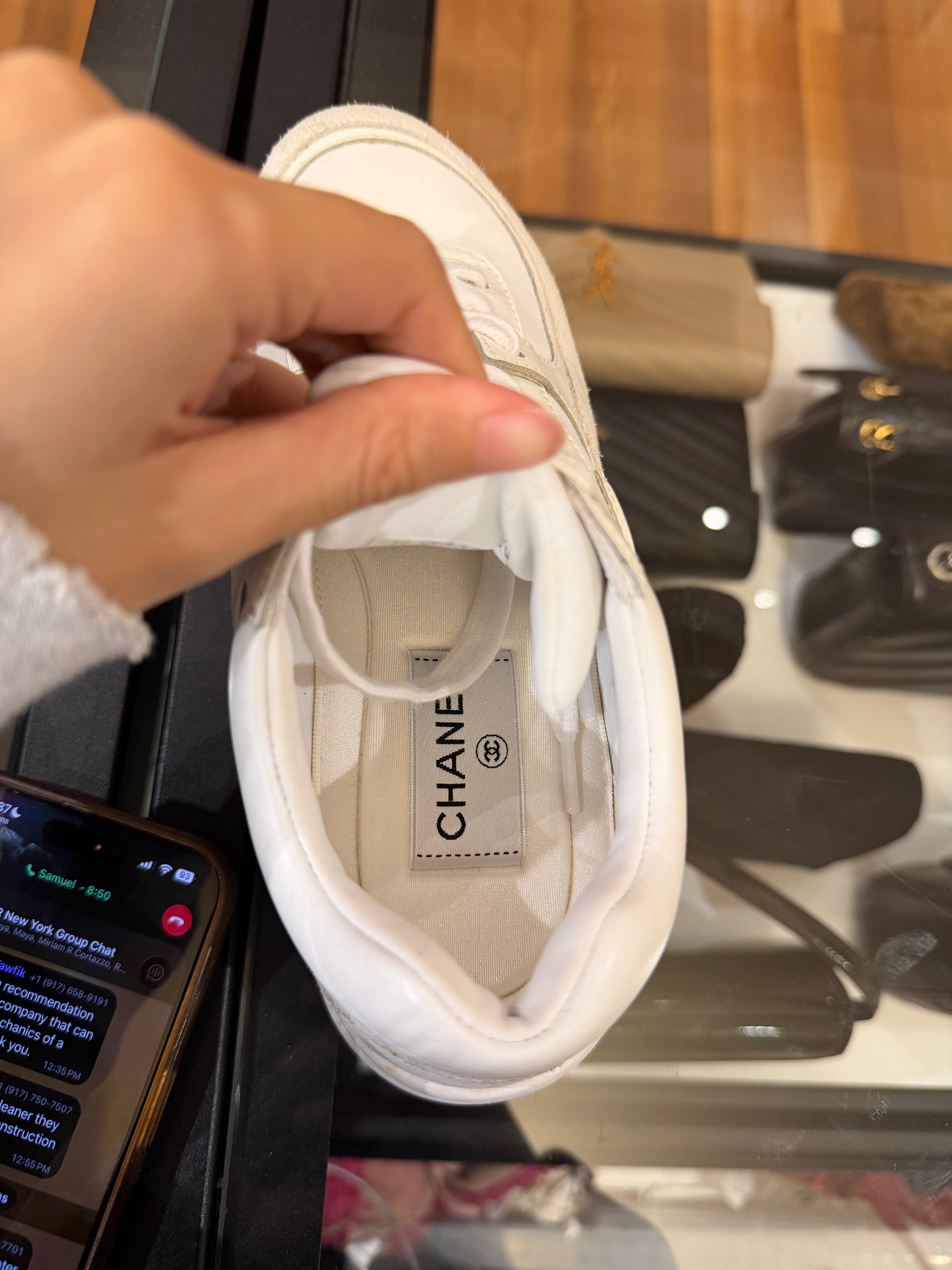 Chanel CC Logo Sneakers