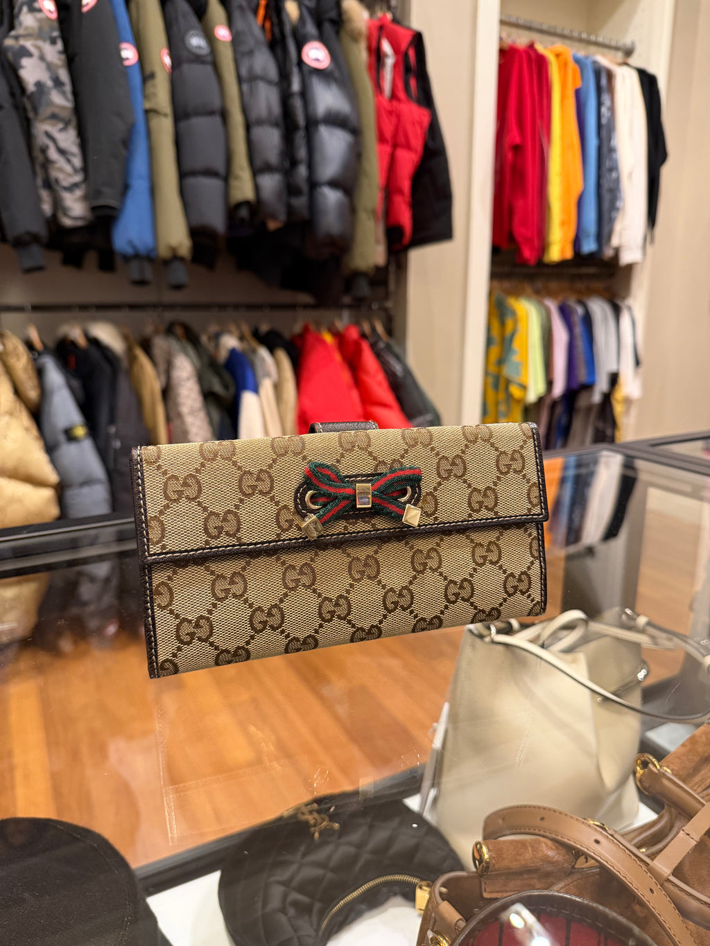Gucci Princy GG Canvas Continental Wallet