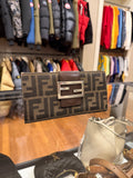 Fendi Zucca FF Logo Canvas Continental Wallet