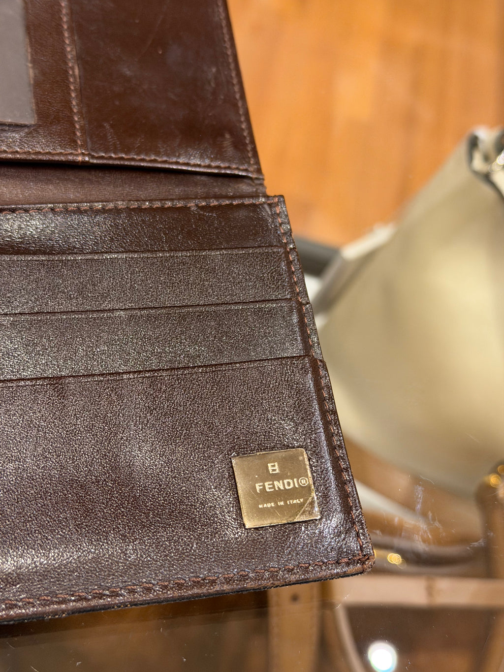 Fendi Zucca FF Logo Canvas Continental Wallet