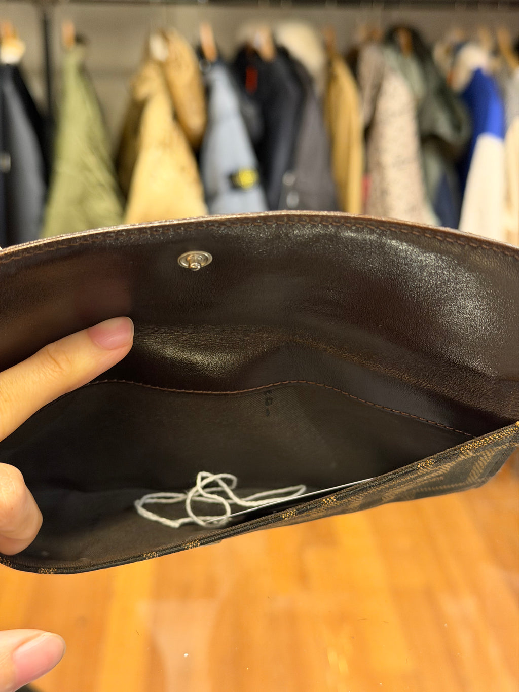 Fendi Zucca FF Logo Canvas Continental Wallet