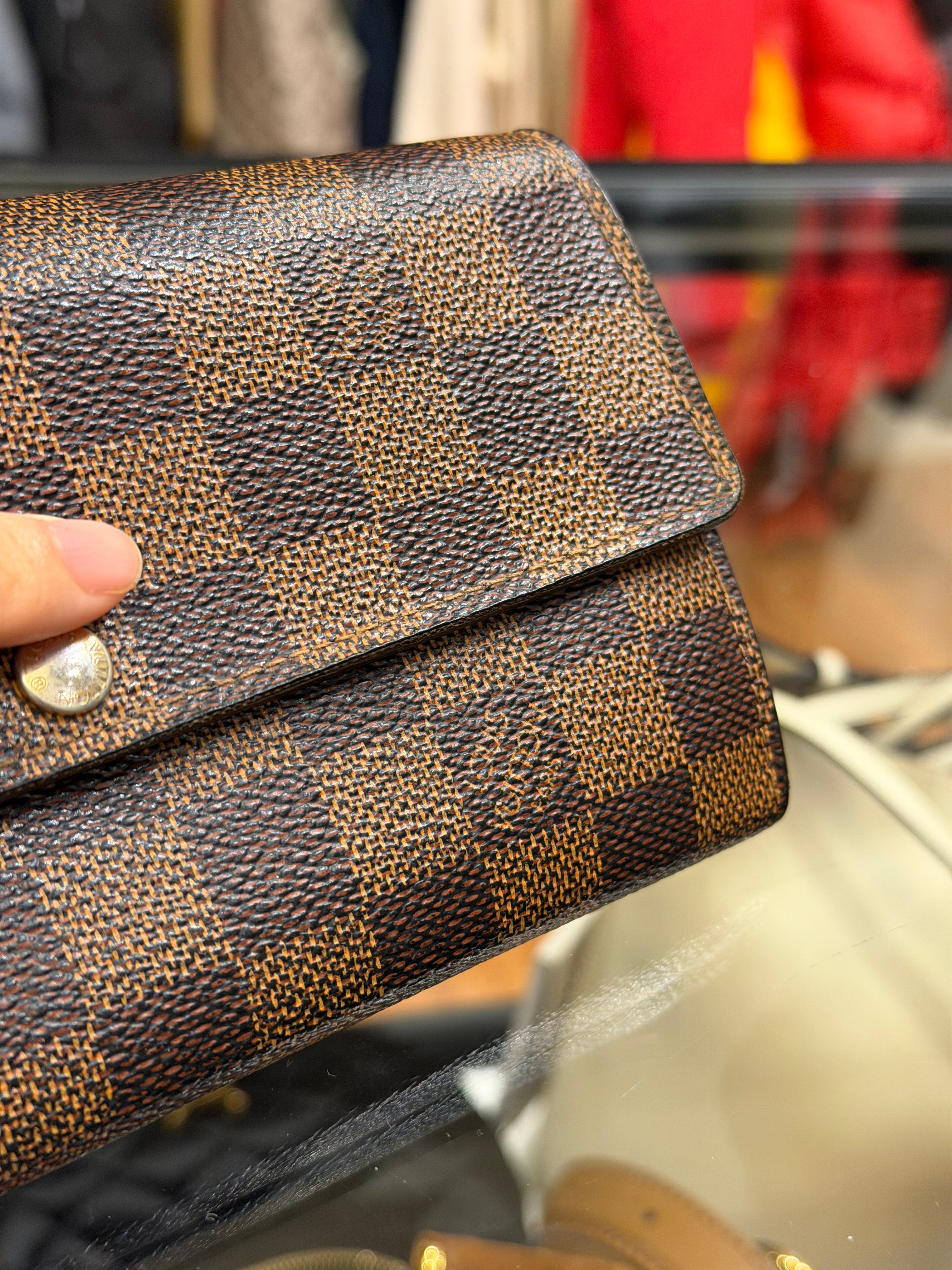 Louis Vuitton Damier Ebene Sarah Wallet