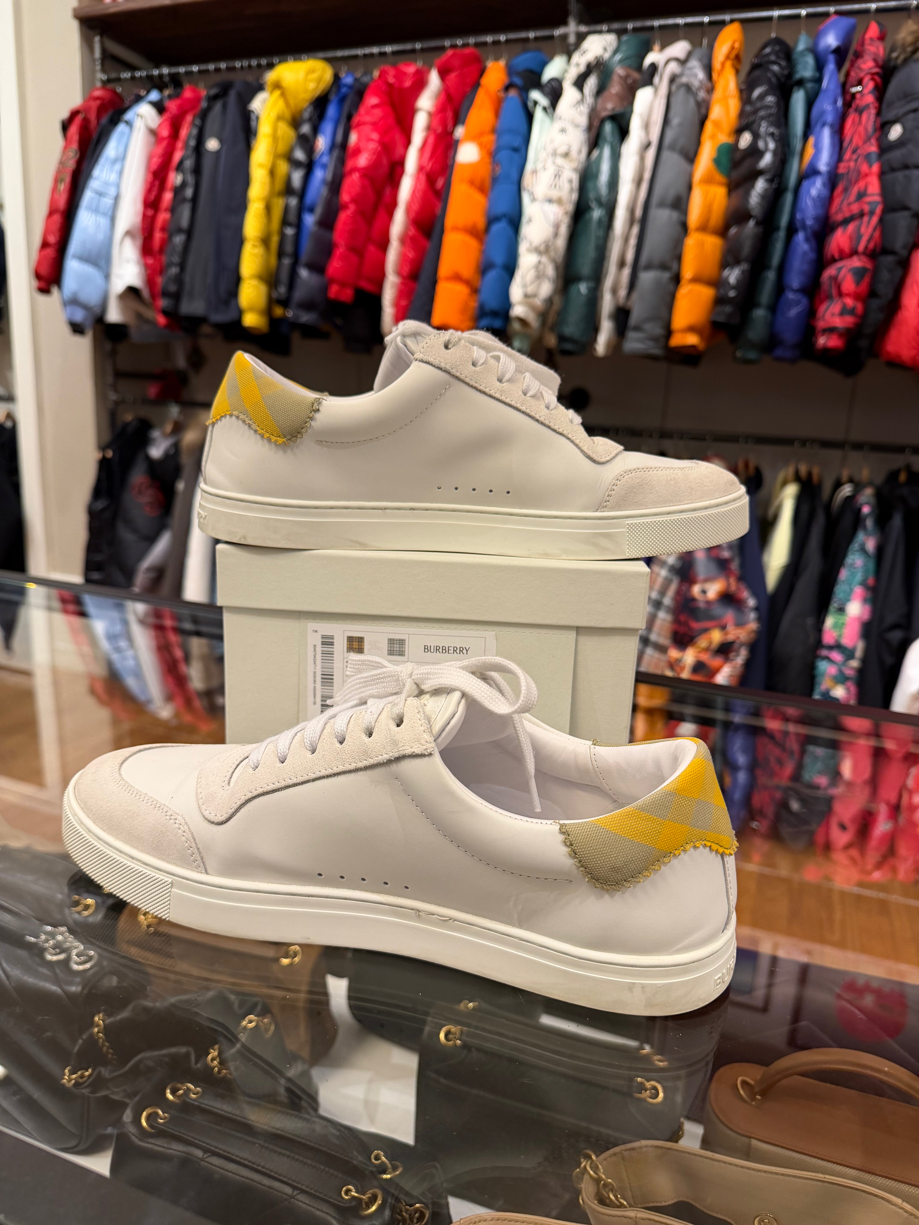 Burberry Robin Sneaker- White/Yellow