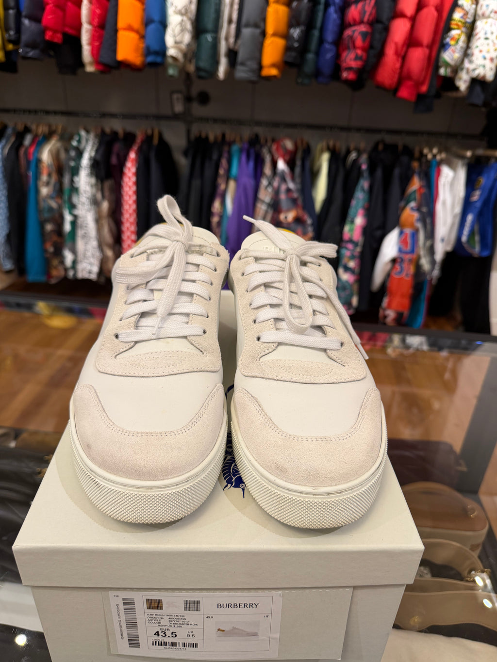 Burberry Robin Sneaker- White/Yellow