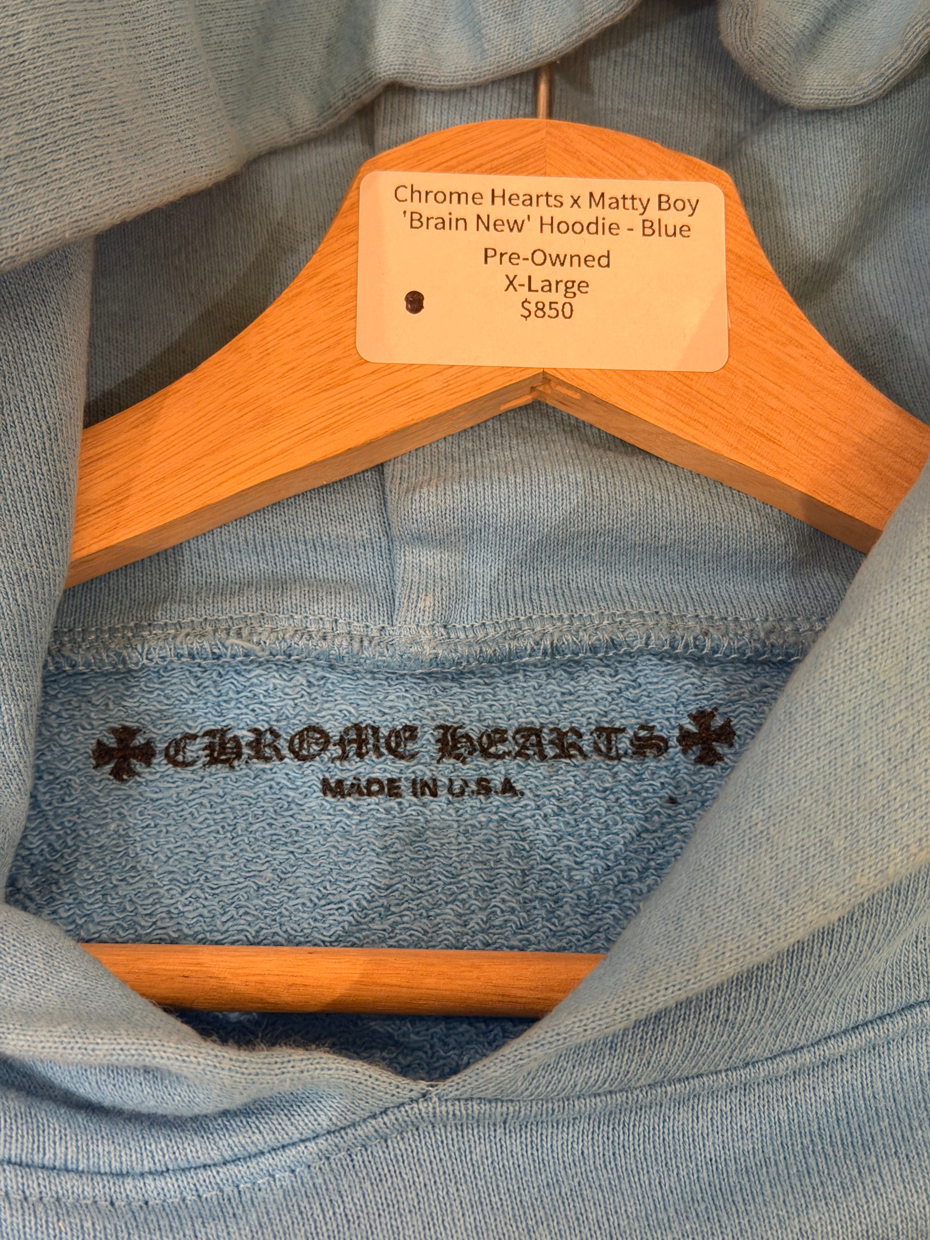 Chrome Hearts x Matty Boy
'Brain New' Hoodie - Blue